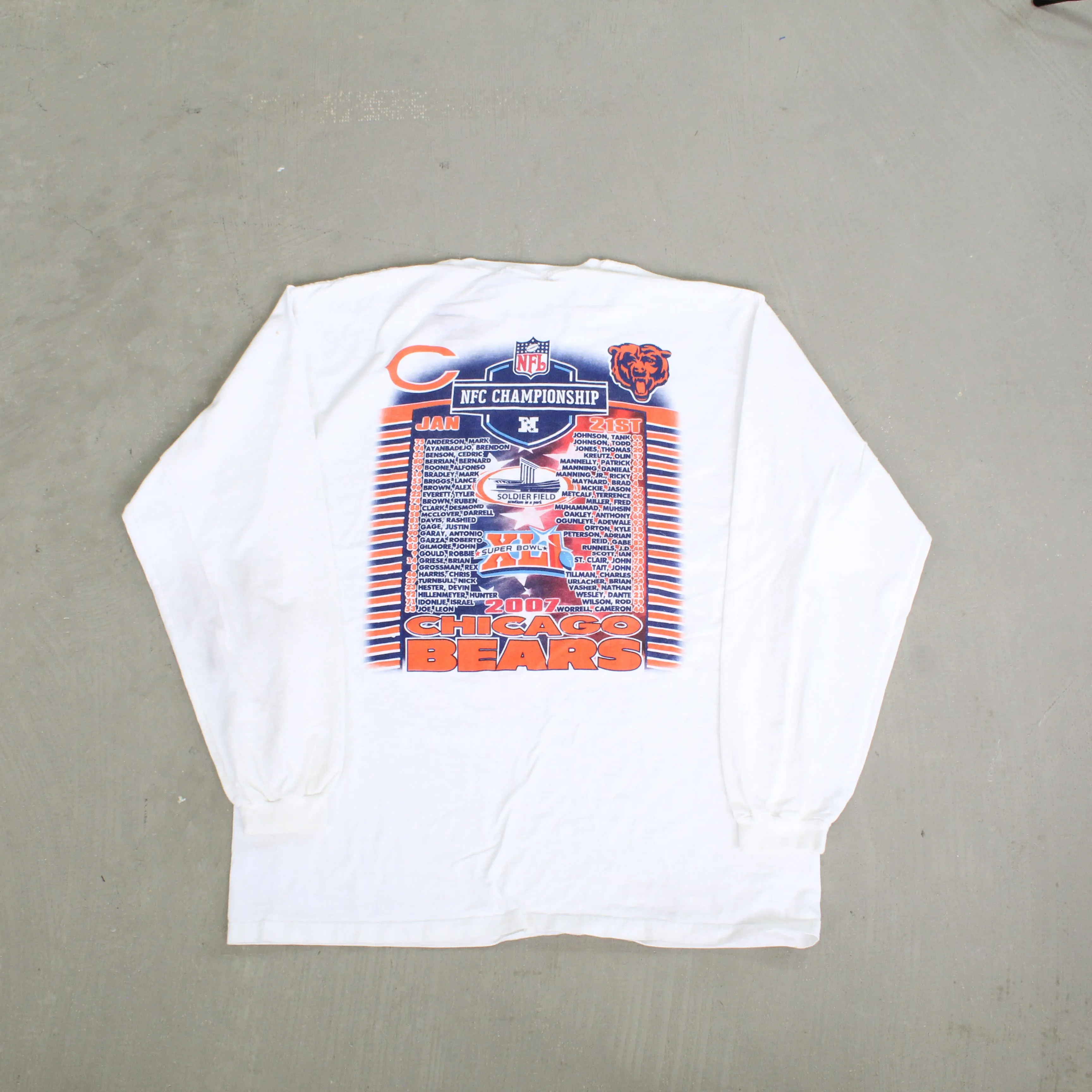 F- 2006 Chicago Bears NFC Championship Game NFL Long Sleeve Tee sold by HG Vintage product image thumbnail 3