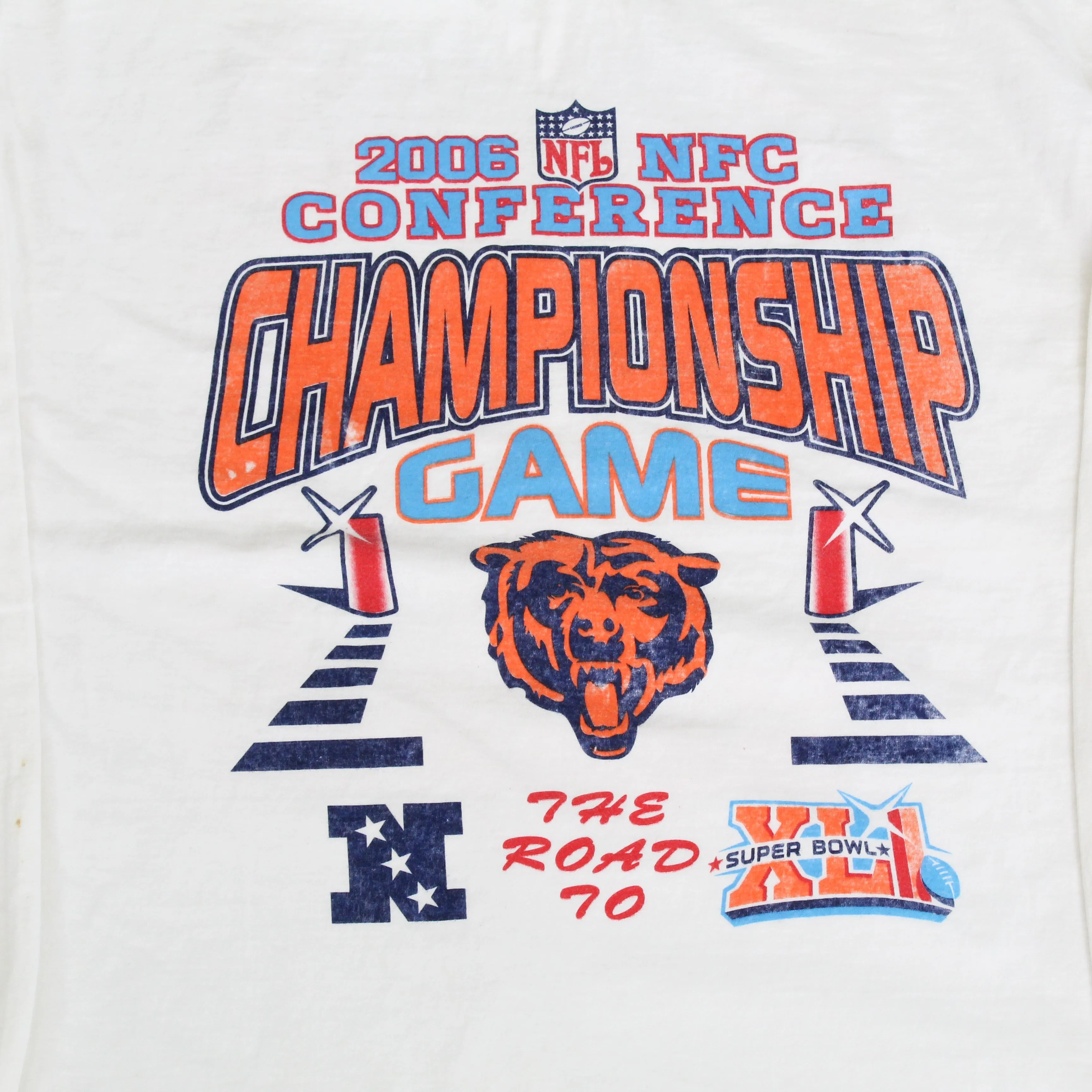 F- 2006 Chicago Bears NFC Championship Game NFL Long Sleeve Tee sold by HG Vintage product image thumbnail 2