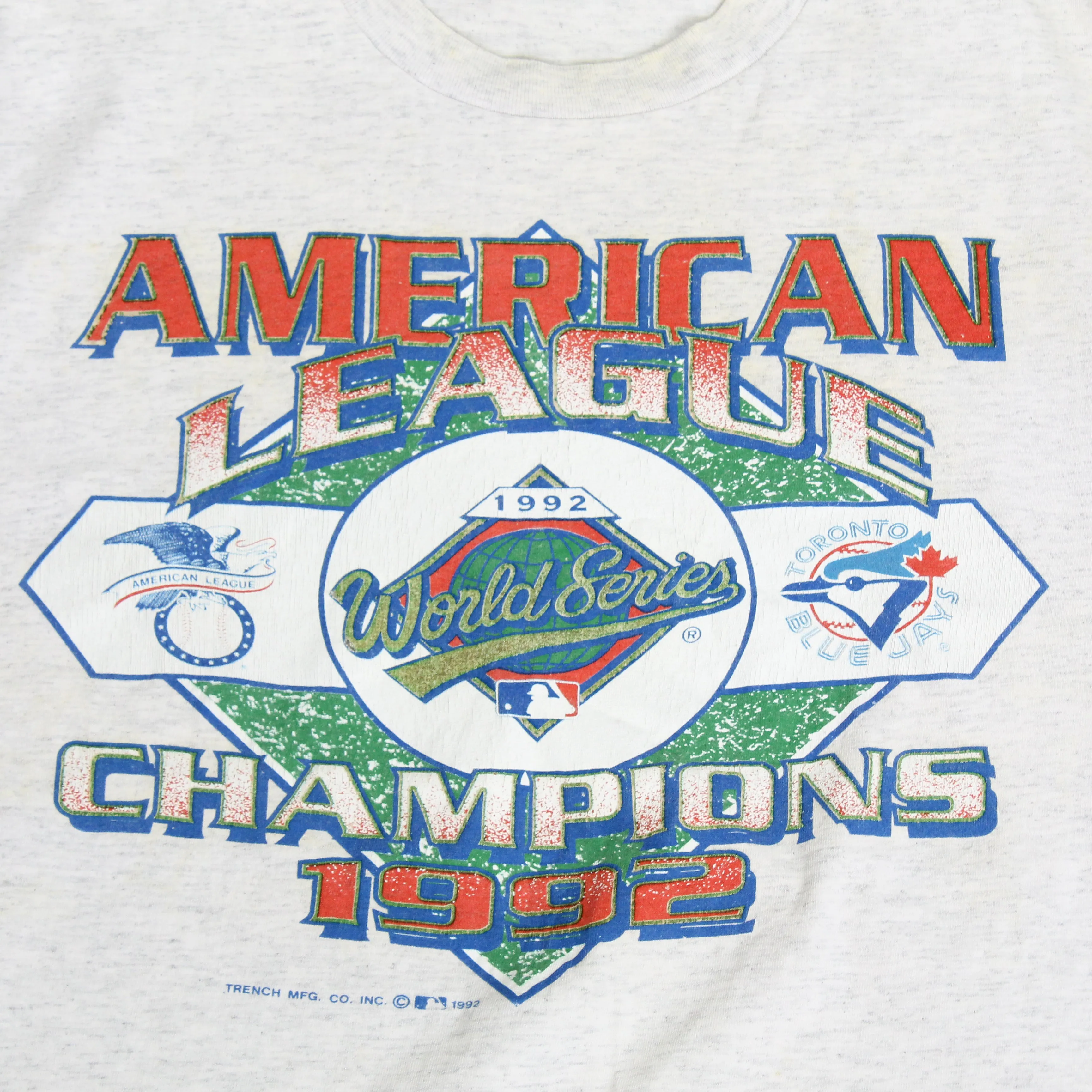 F- Vintage 1992 Toronto Blue Jays MLB American League Champs Single Stitch Tee sold by HG Vintage product image thumbnail 2