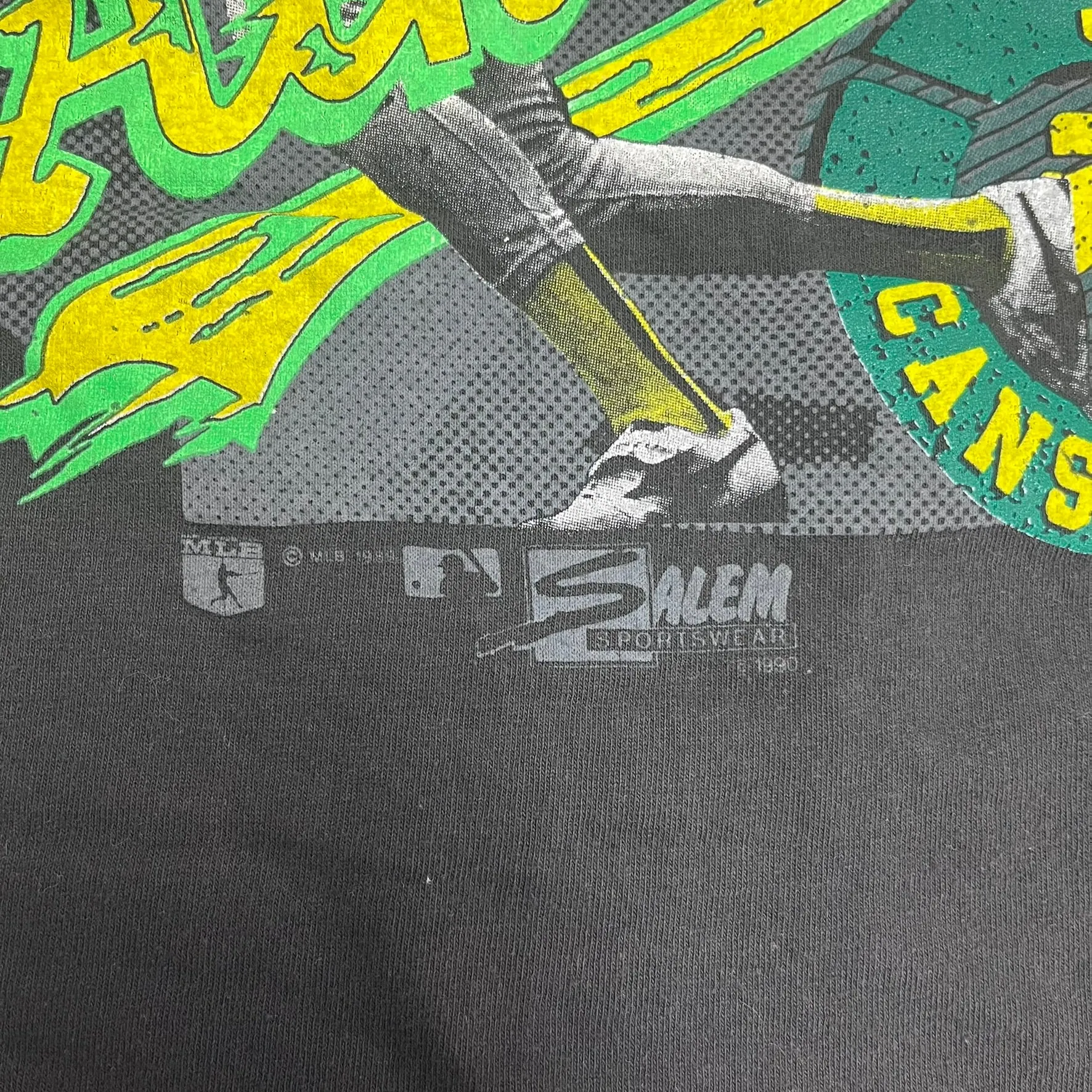 F- Vintage 1989 Oakland Ace Jose Canseco MLB Salem Single Stitch Tee sold by HG Vintage product image thumbnail 3