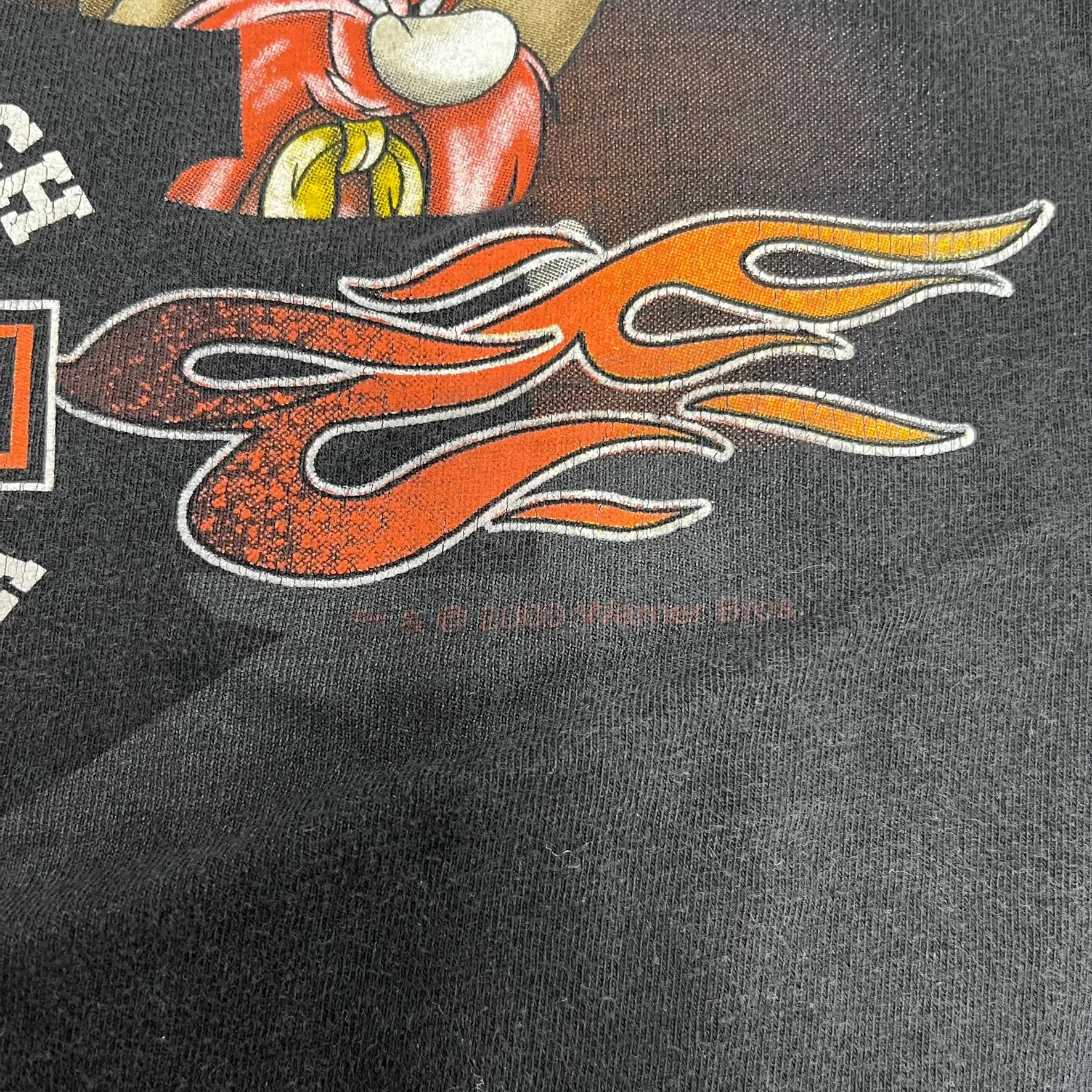 F- Vintage 2000 Harley Davidson Myrtle Beach Looney Tunes Street Tough Tee sold by HG Vintage product image thumbnail 5