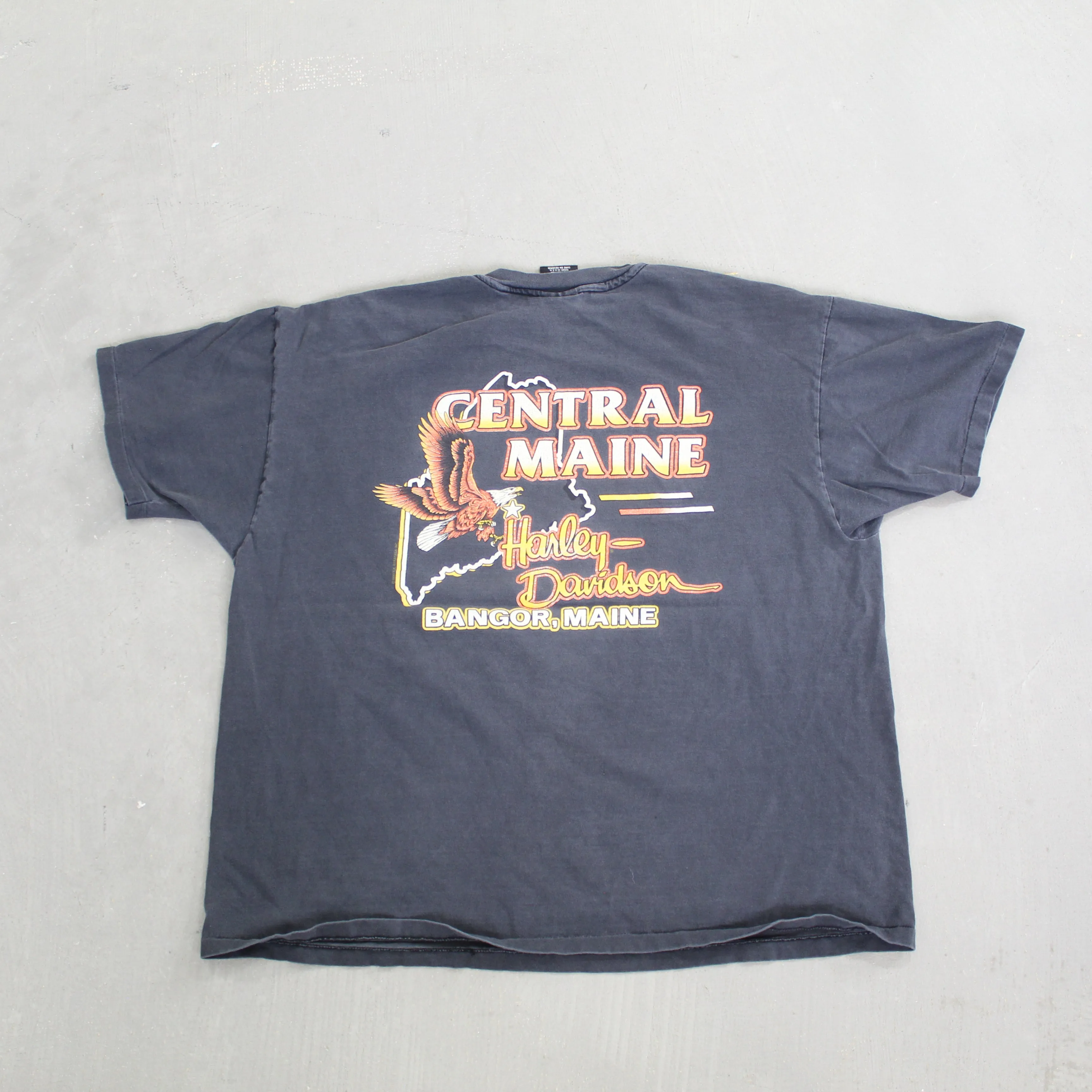 F- Vintage Harley Davidson Bangor Maine Lobster Single Stitch Tee sold by HG Vintage product image thumbnail 3