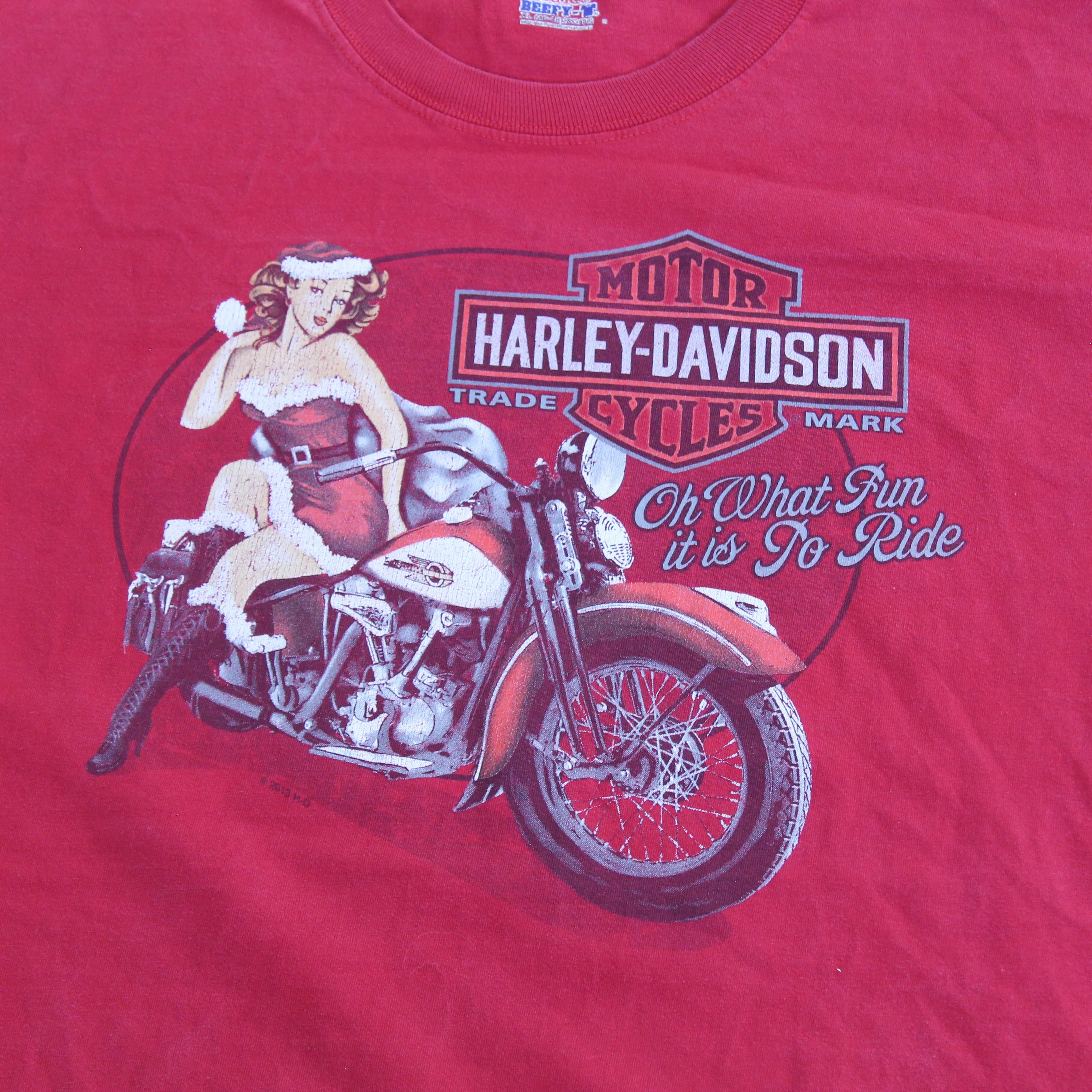 F- 2013 Harley Davidson Minneapolis Twin Cities Christmas Long Sleeve Tee sold by HG Vintage product image thumbnail 2