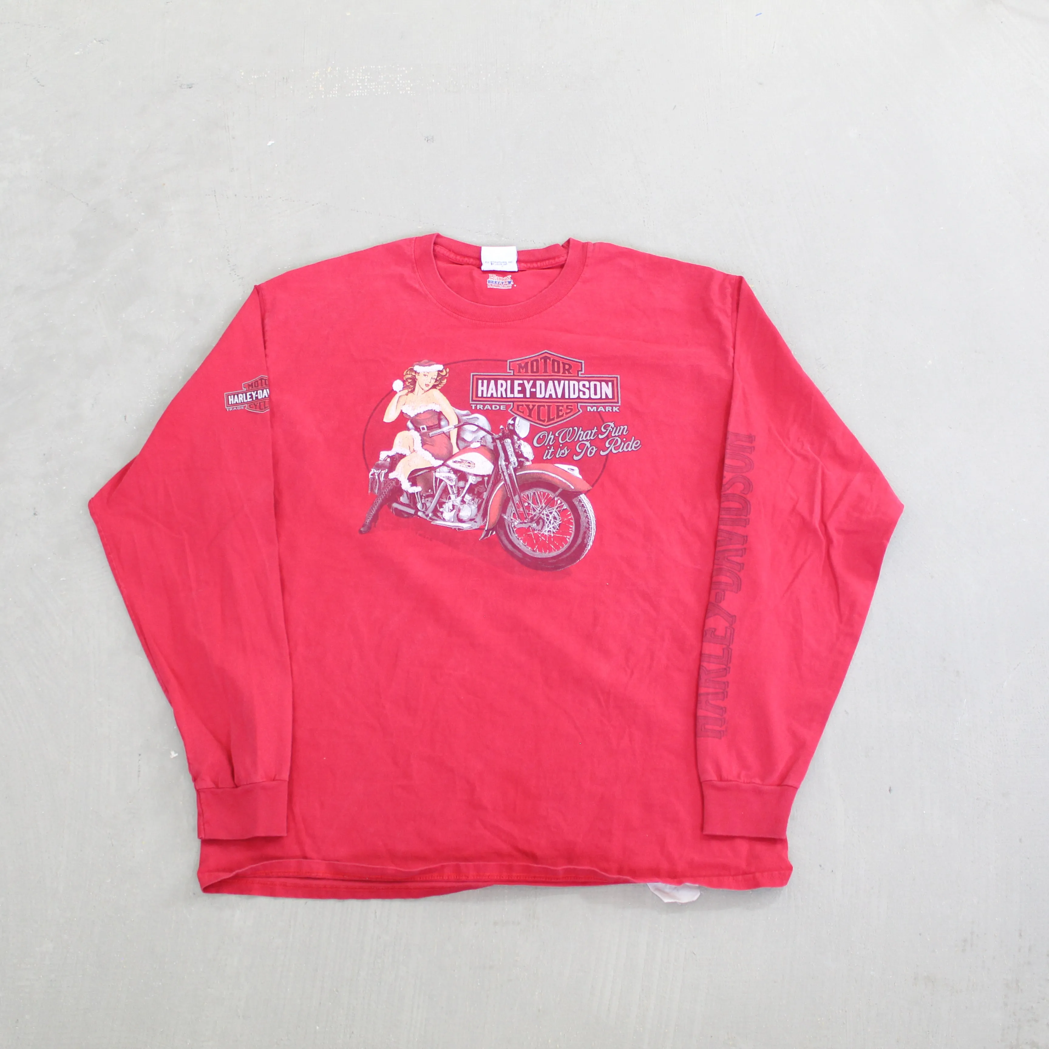 F- 2013 Harley Davidson Minneapolis Twin Cities Christmas Long Sleeve Tee sold by HG Vintage