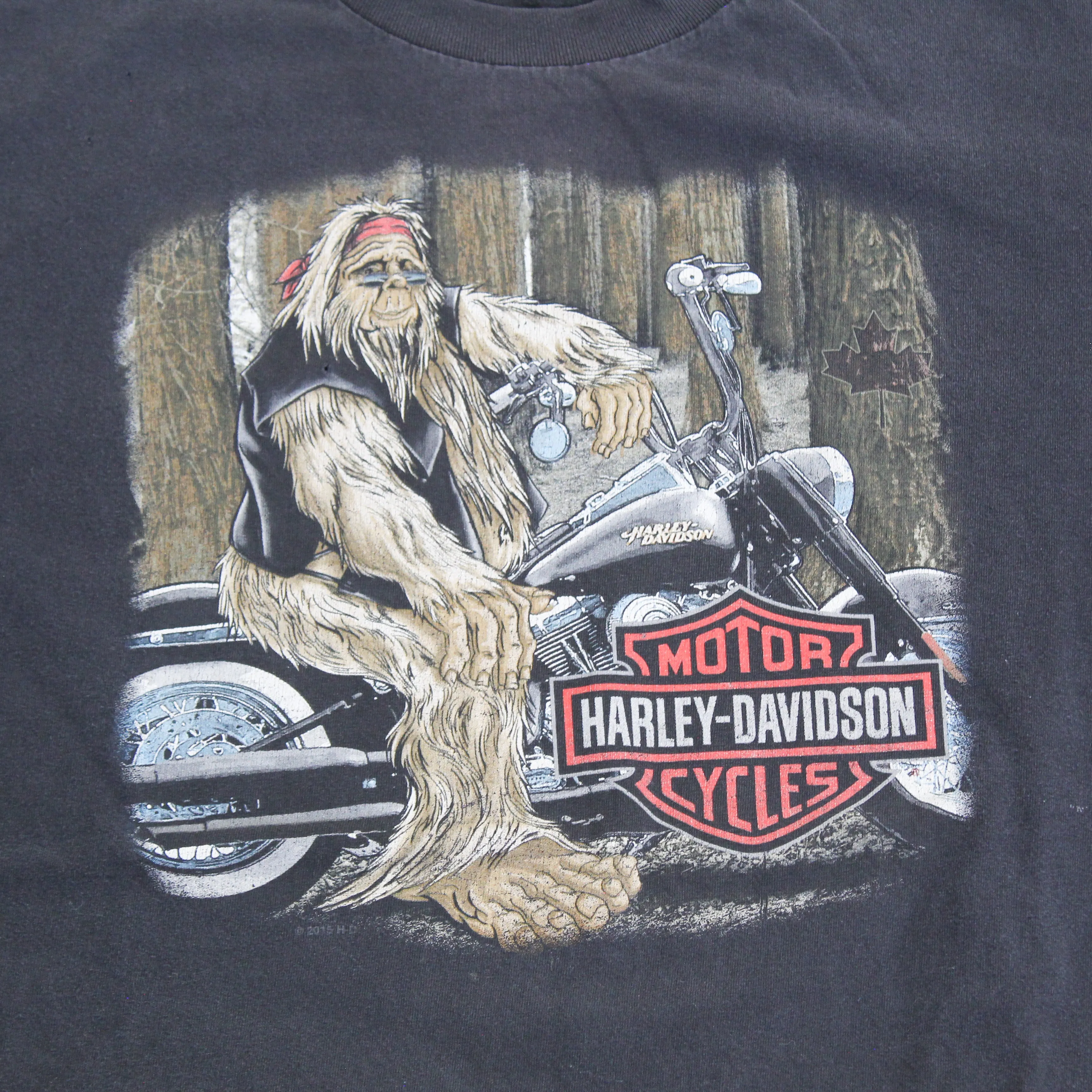 F- 2015 Harley Davidson Victoria BC Canada Big Foot Tee sold by HG Vintage product image thumbnail 2