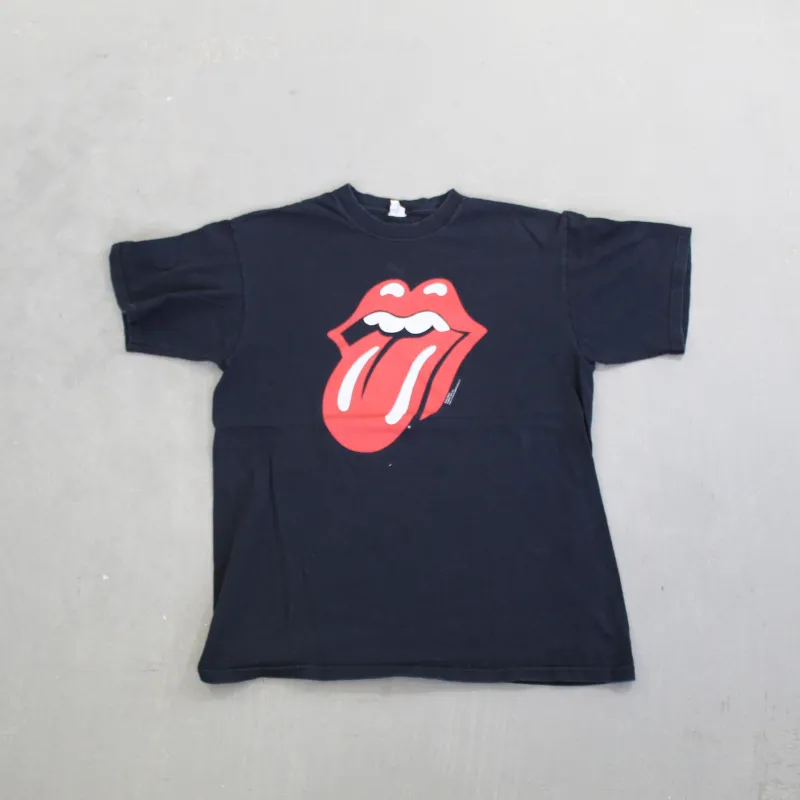 F- Vintage 2002 The Rolling Stones Tongue Logo Blue Anvil Tag Tee sold by HG Vintage