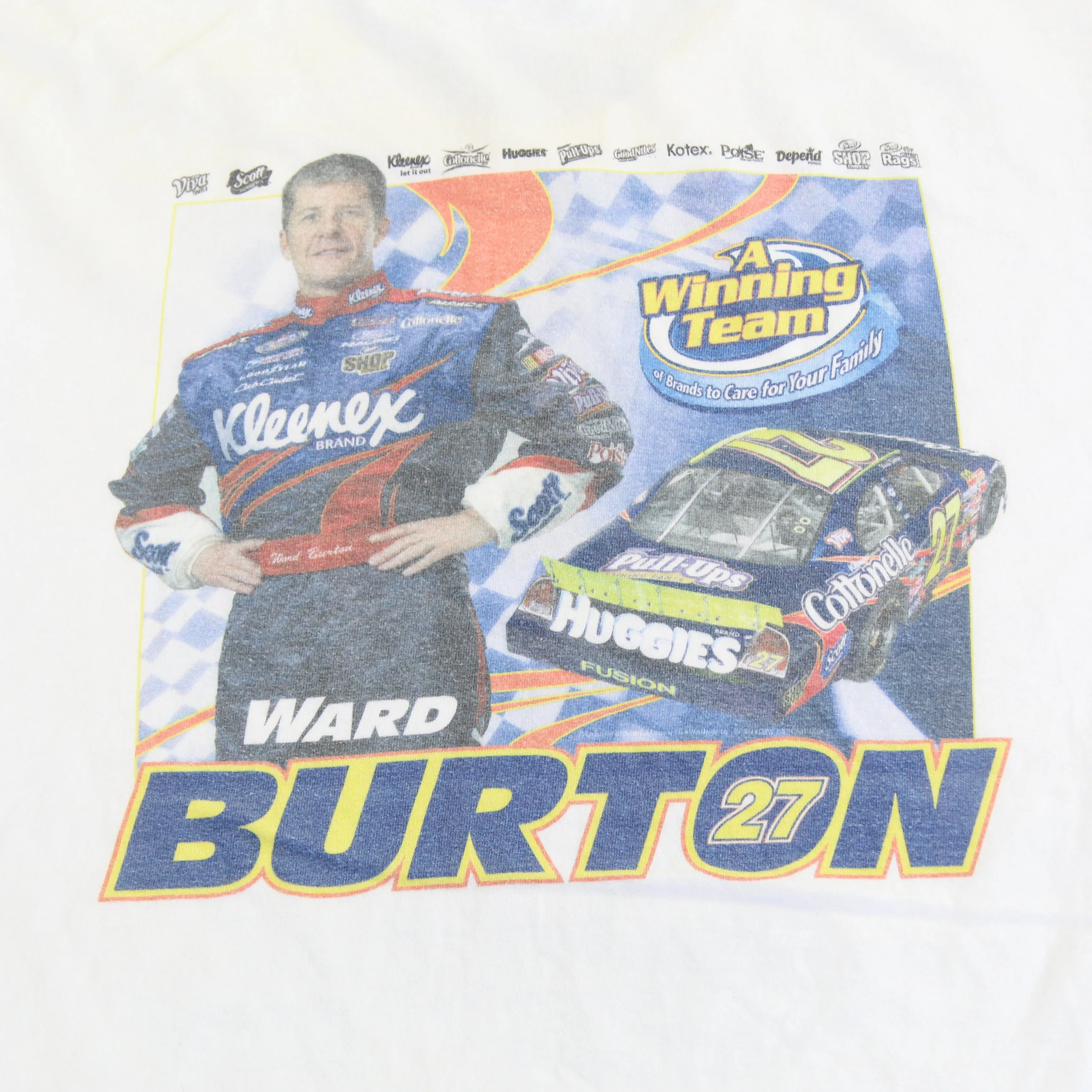 F- Vintage Nascar Ward Burton 27 Car Bootleg Tee sold by HG Vintage product image thumbnail 4