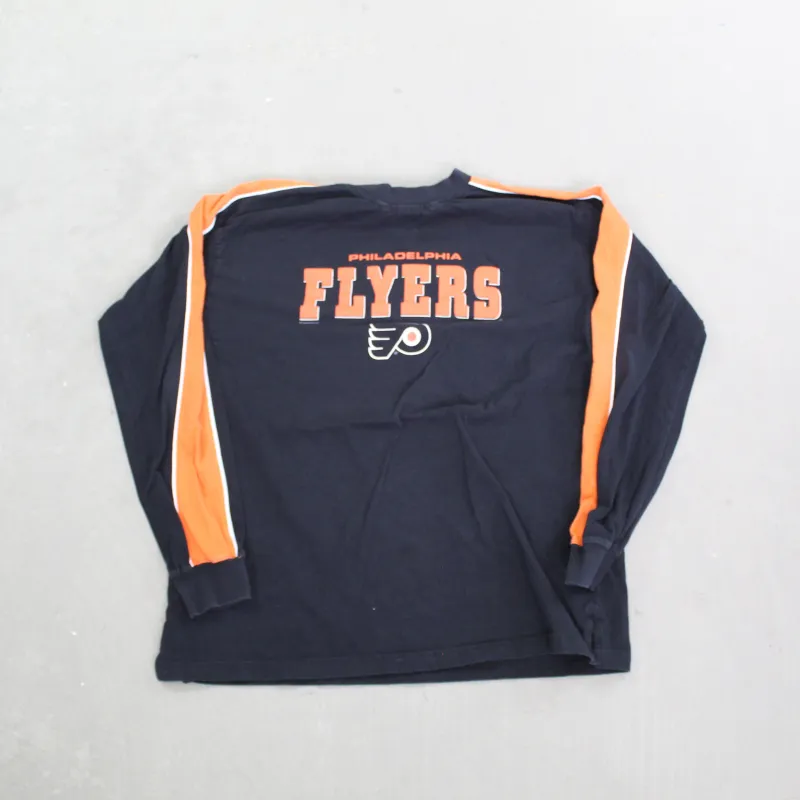 F- Vintage Philadelphia Flyers NHL Lee Embroidered Logo & Text Long Sleeve Tee sold by HG Vintage