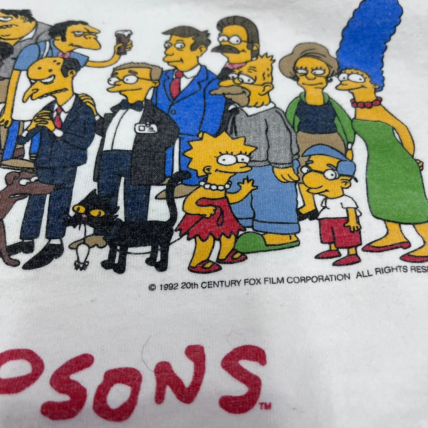 F- Vintage 1991 The Simpsons Character Single Stitch Tee sold by HG Vintage product image thumbnail 3