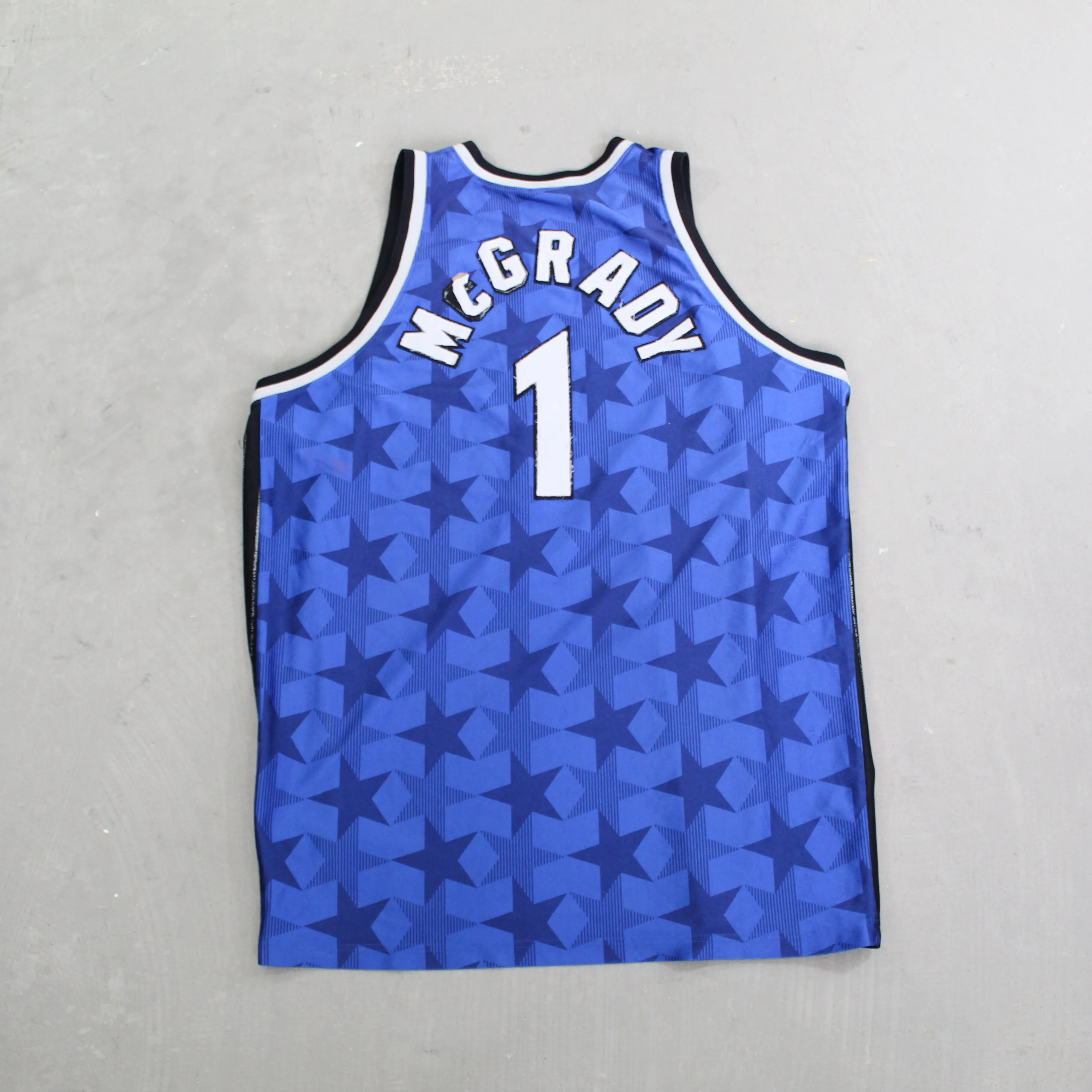 F- Vintage Orlando Magic Tracy McGrady NBA Champion Pro Cut Basketball Jersey sold by HG Vintage product image thumbnail 3
