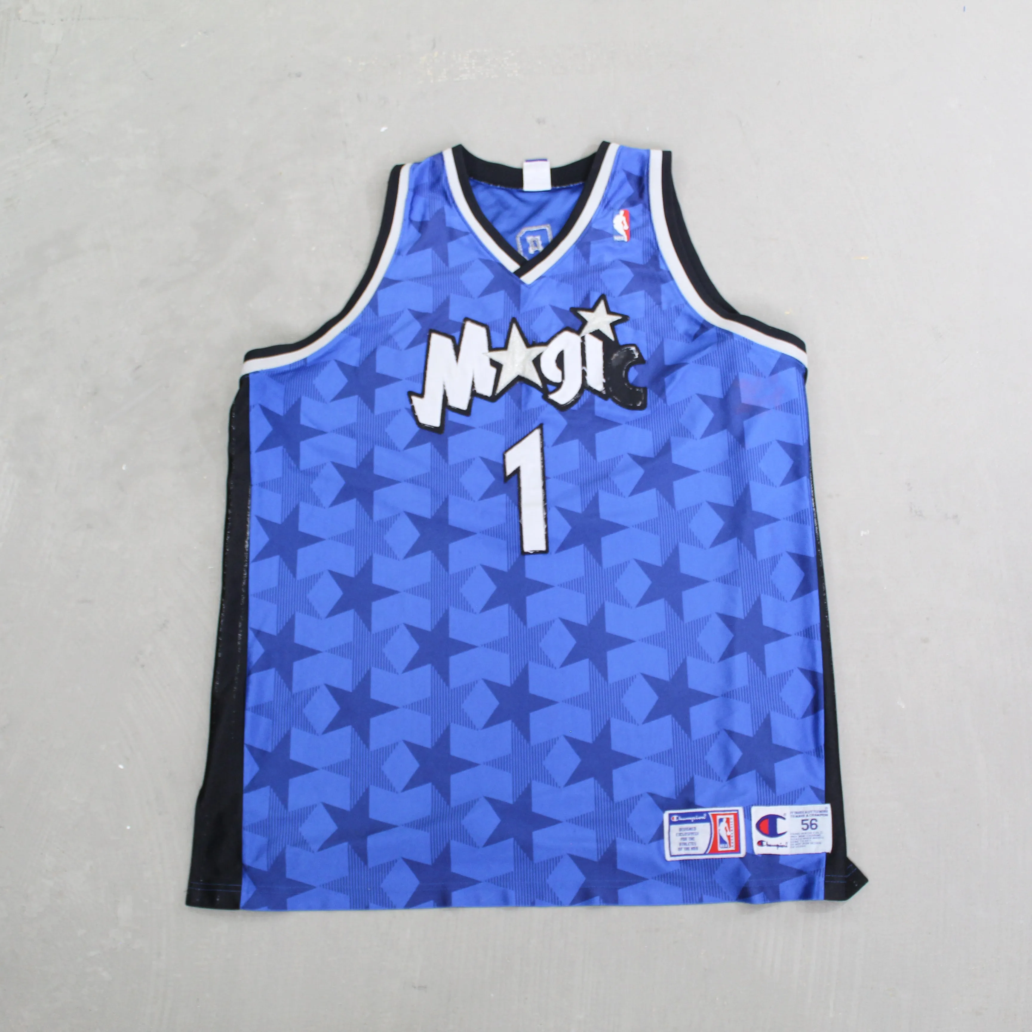 F- Vintage Orlando Magic Tracy McGrady NBA Champion Pro Cut Basketball Jersey sold by HG Vintage