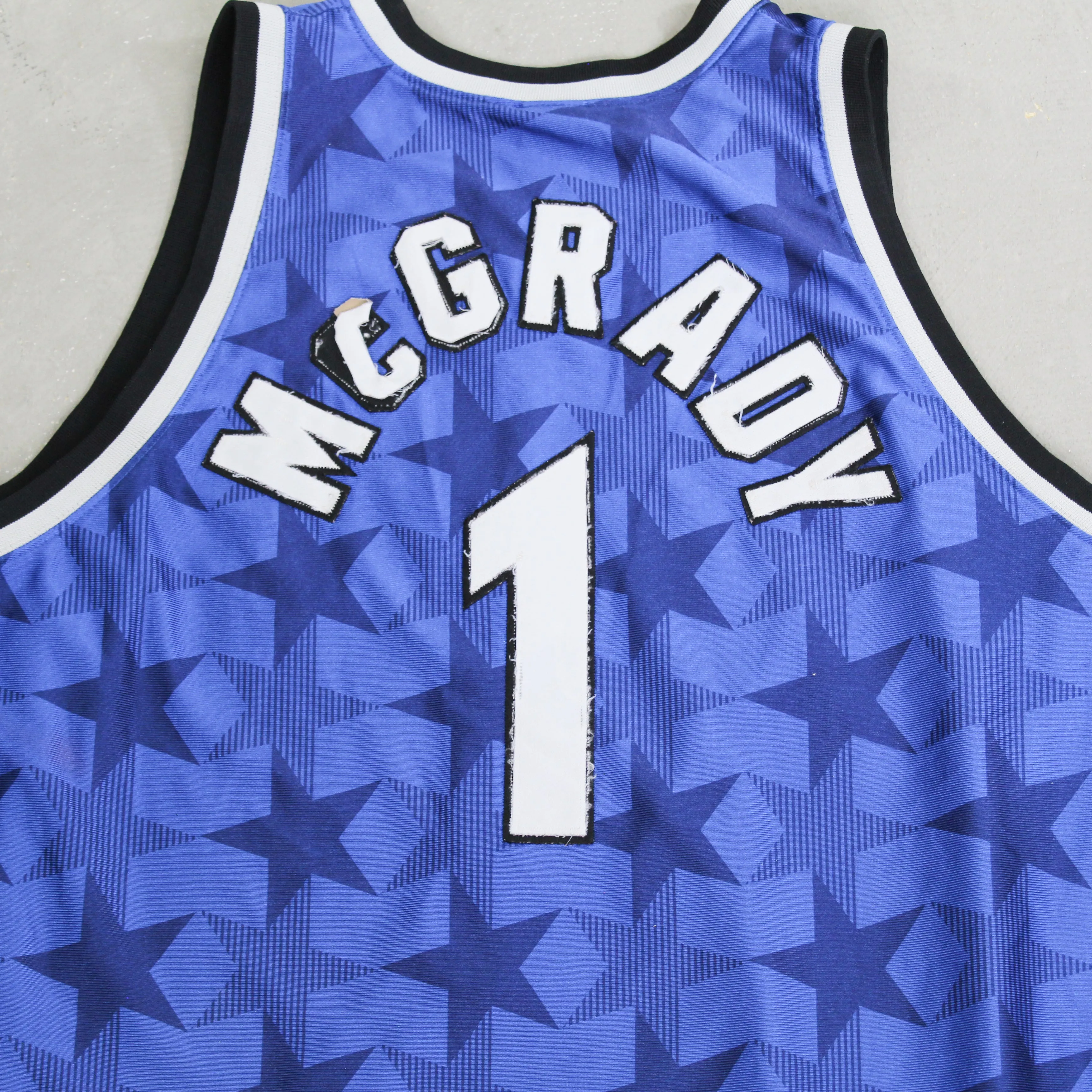 F- Vintage Orlando Magic Tracy McGrady NBA Champion Pro Cut Basketball Jersey sold by HG Vintage product image thumbnail 4