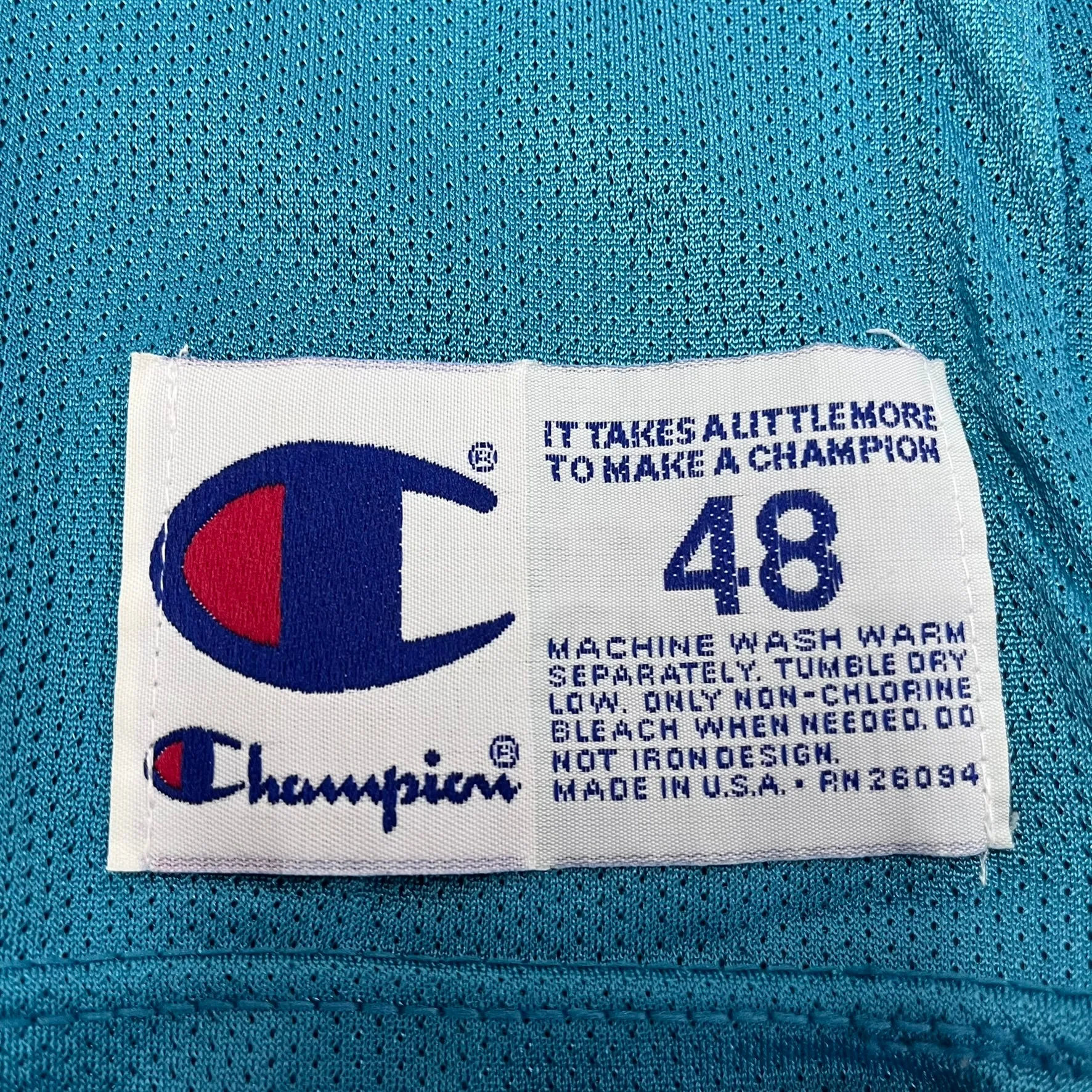 F- Vintage Charlotte Hornets Larry Johnson NBA Champion Basketball Jersey sold by HG Vintage product image thumbnail 5