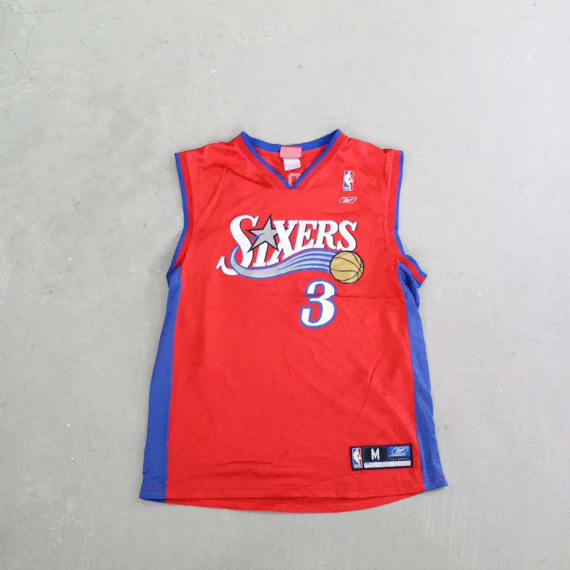 F- Vintage Philadelphia 76ers Allen Iverson NBA Reebok Basketball Jersey sold by HG Vintage