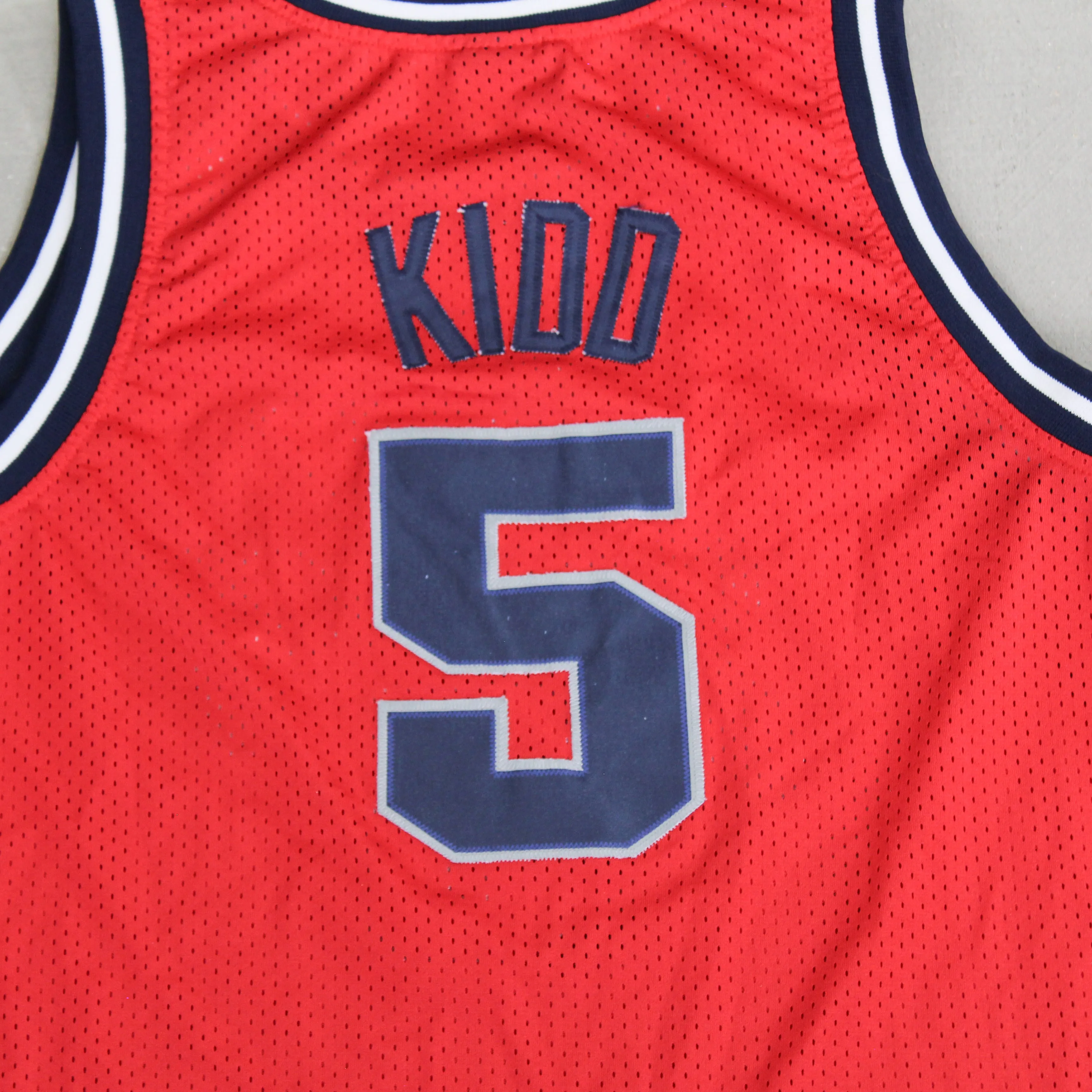 F- Vintage Brooklyn Nets New Jersey Text Jason Kidd NBA Nike Team Basketball Jersey sold by HG Vintage product image thumbnail 4