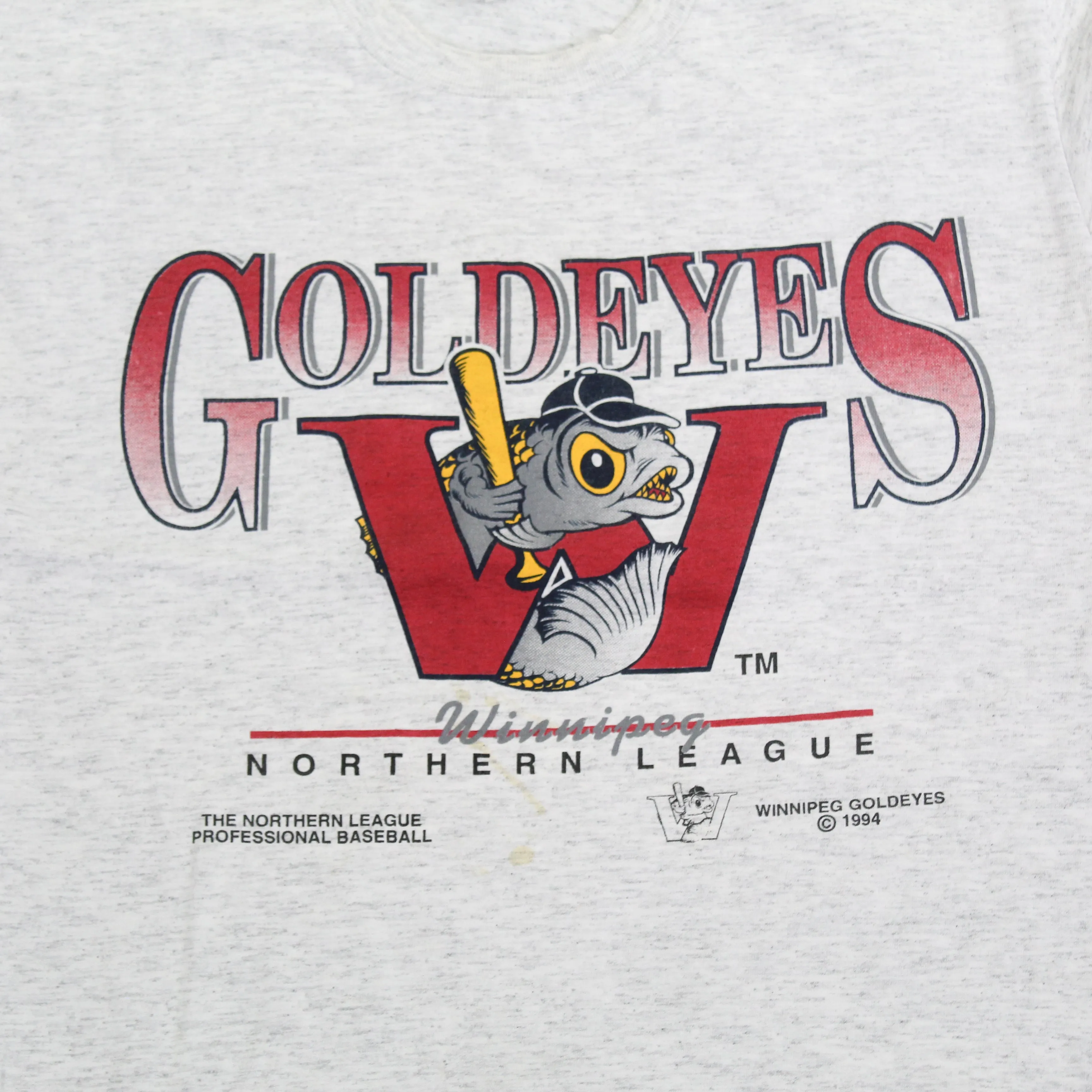 F- Vintage 1994 Winnipeg Golden Eye Baseball Team Single Stitch Tee sold by HG Vintage product image thumbnail 2