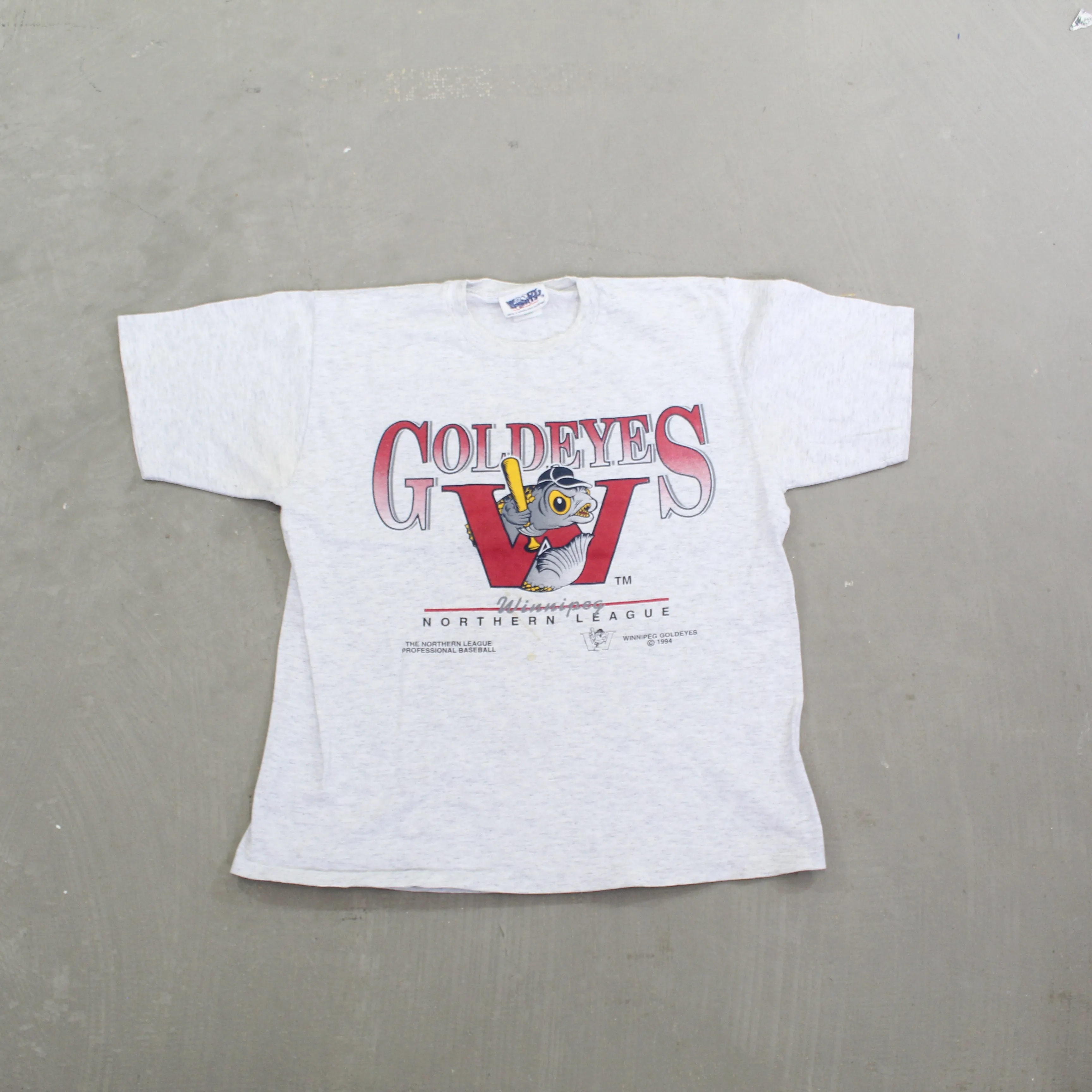 F- Vintage 1994 Winnipeg Golden Eye Baseball Team Single Stitch Tee sold by HG Vintage