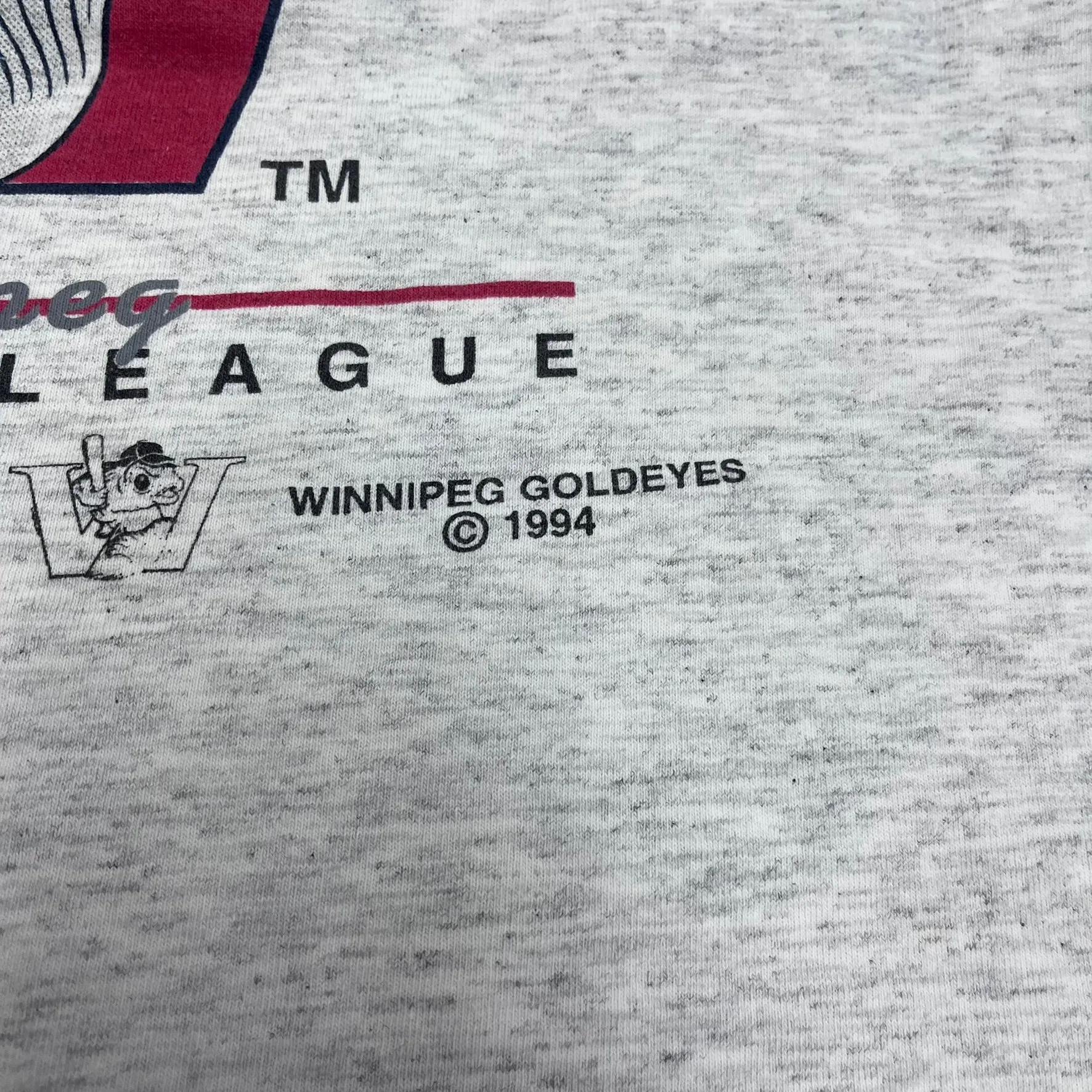 F- Vintage 1994 Winnipeg Golden Eye Baseball Team Single Stitch Tee sold by HG Vintage product image thumbnail 3