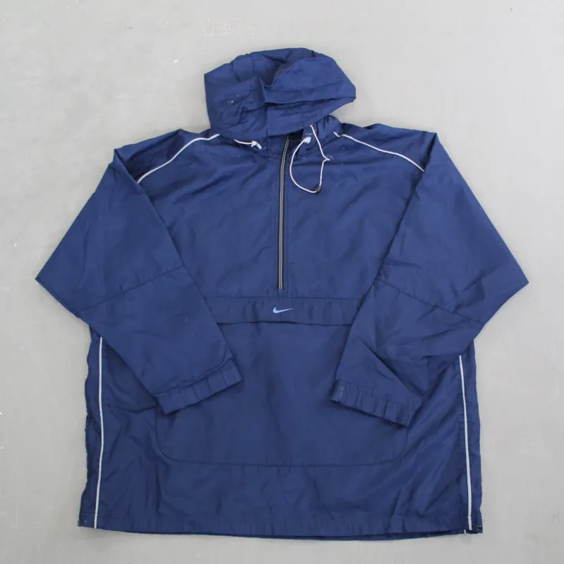 F- Vintage Mid 00's Nike Anorak Windbreaker Jacket made by HG Vintage