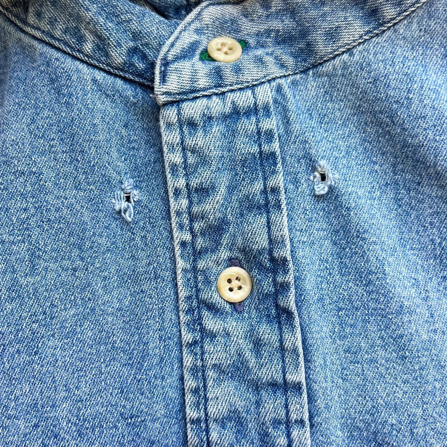 F- Vintage Tommy Hilfiger Emb Crest Denim Button Down Shirt sold by HG Vintage product image thumbnail 2