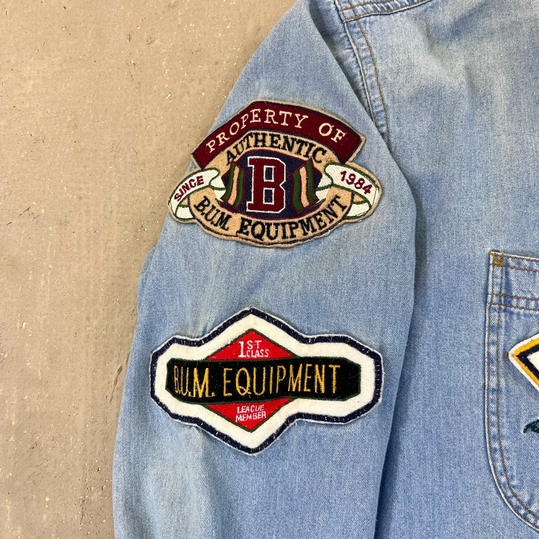 F- Vintage B.U.M Equipment Denim Button Down Shirt sold by HG Vintage product image thumbnail 4