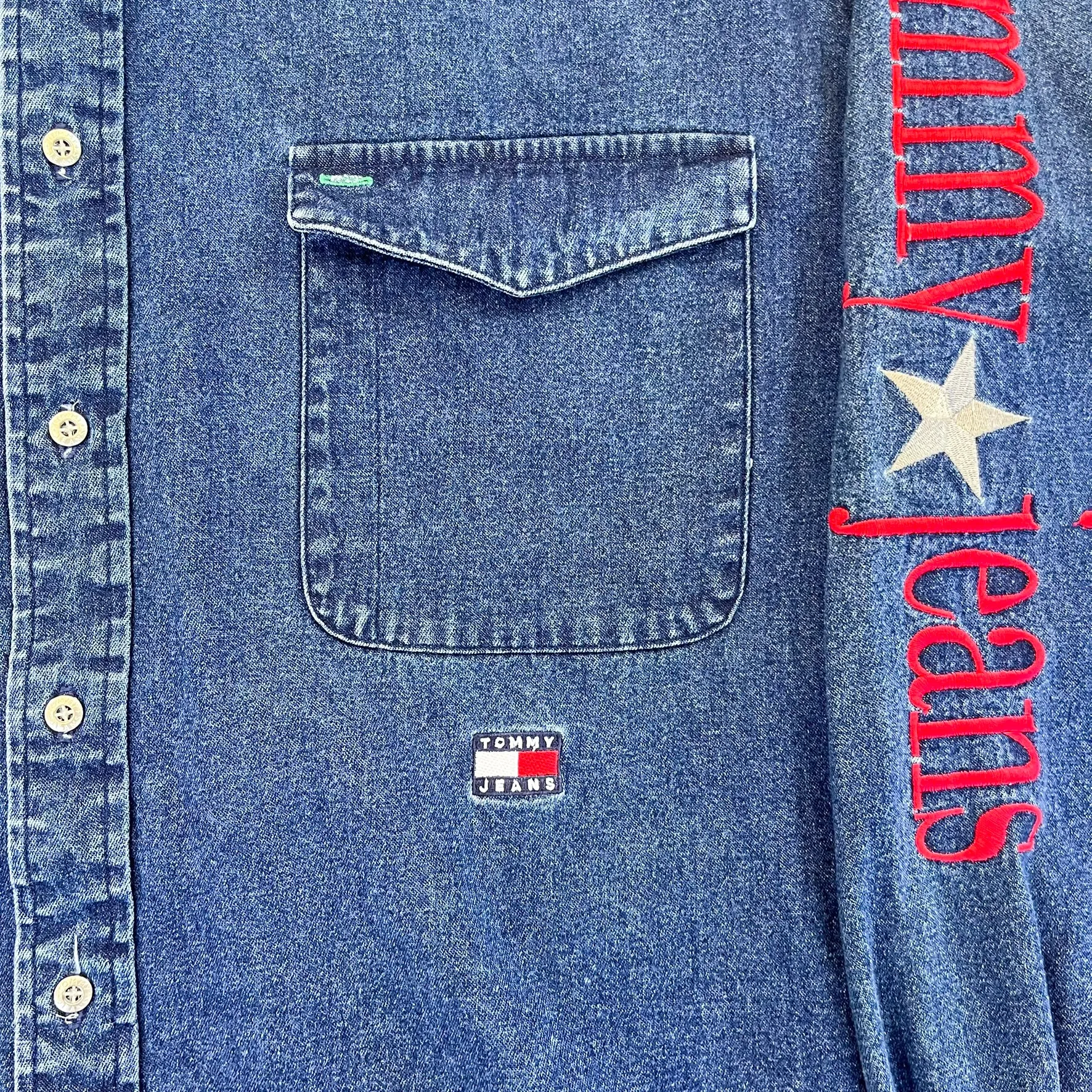 F- Vintage Tommy Hilfiger Jeans Denim Button Down Shirt sold by HG Vintage product image thumbnail 4