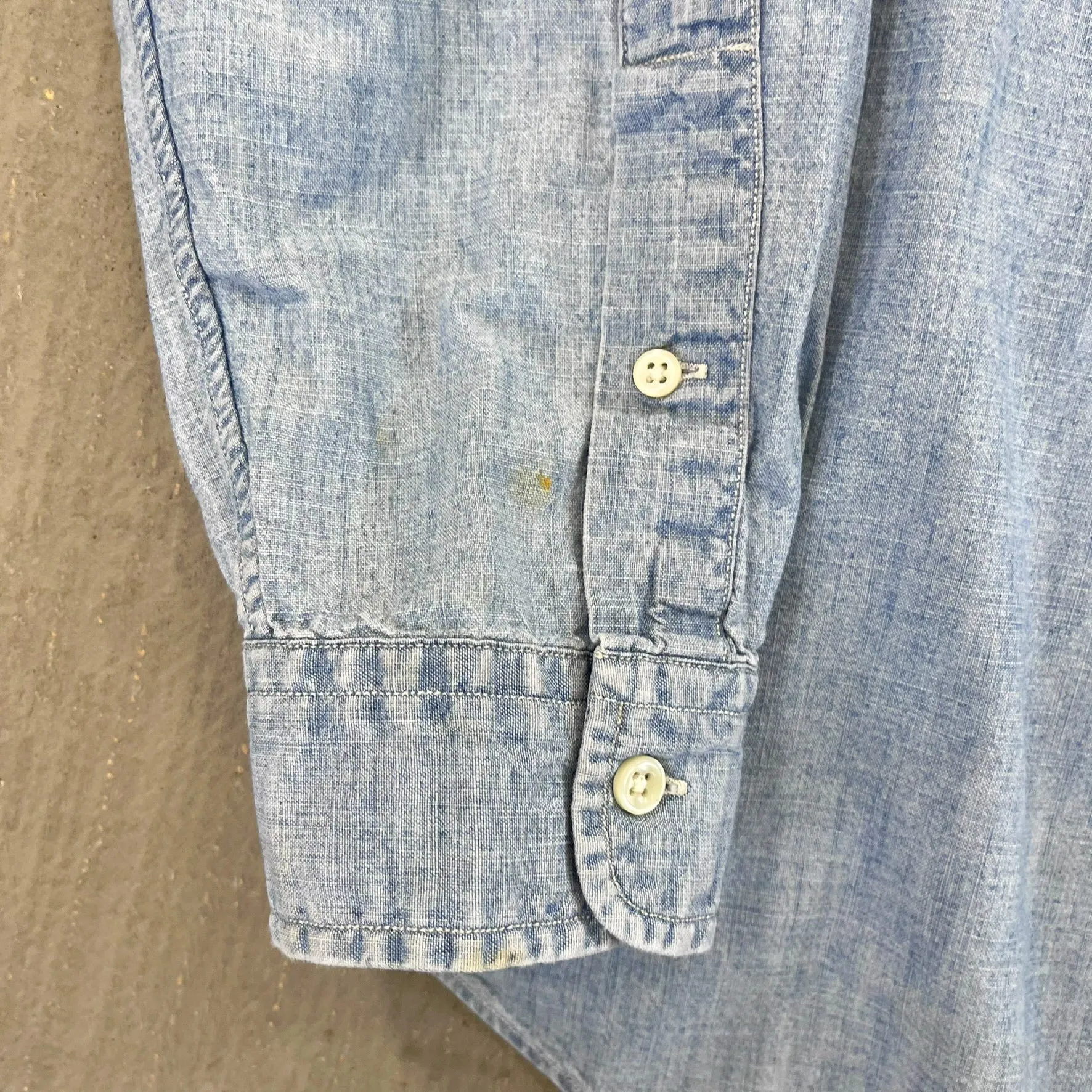 F- Vintage Polo Ralph Lauren Denim Style Button Down Shirt sold by HG Vintage product image thumbnail 3