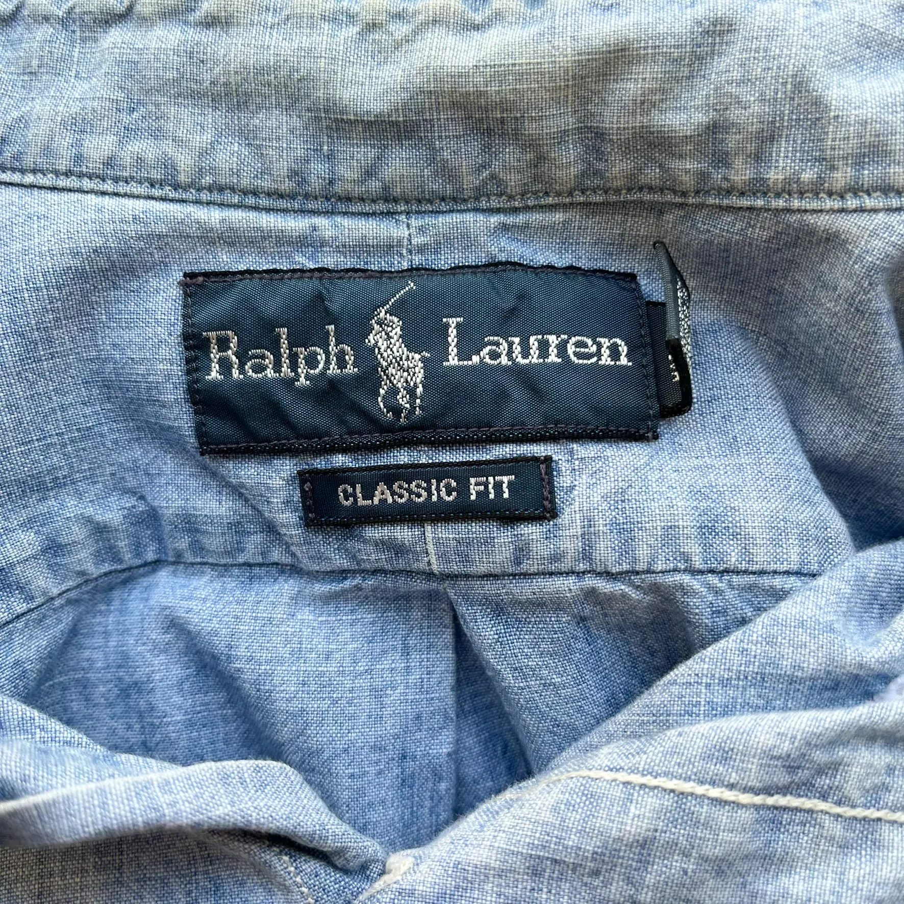 F- Vintage Polo Ralph Lauren Denim Style Button Down Shirt sold by HG Vintage product image thumbnail 2