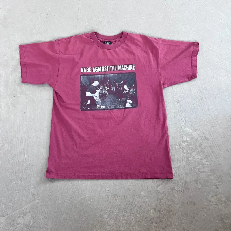 F- Vintage '97 Rage Against The Machine Picture & Text Giant Tag Tee sold by HG Vintage