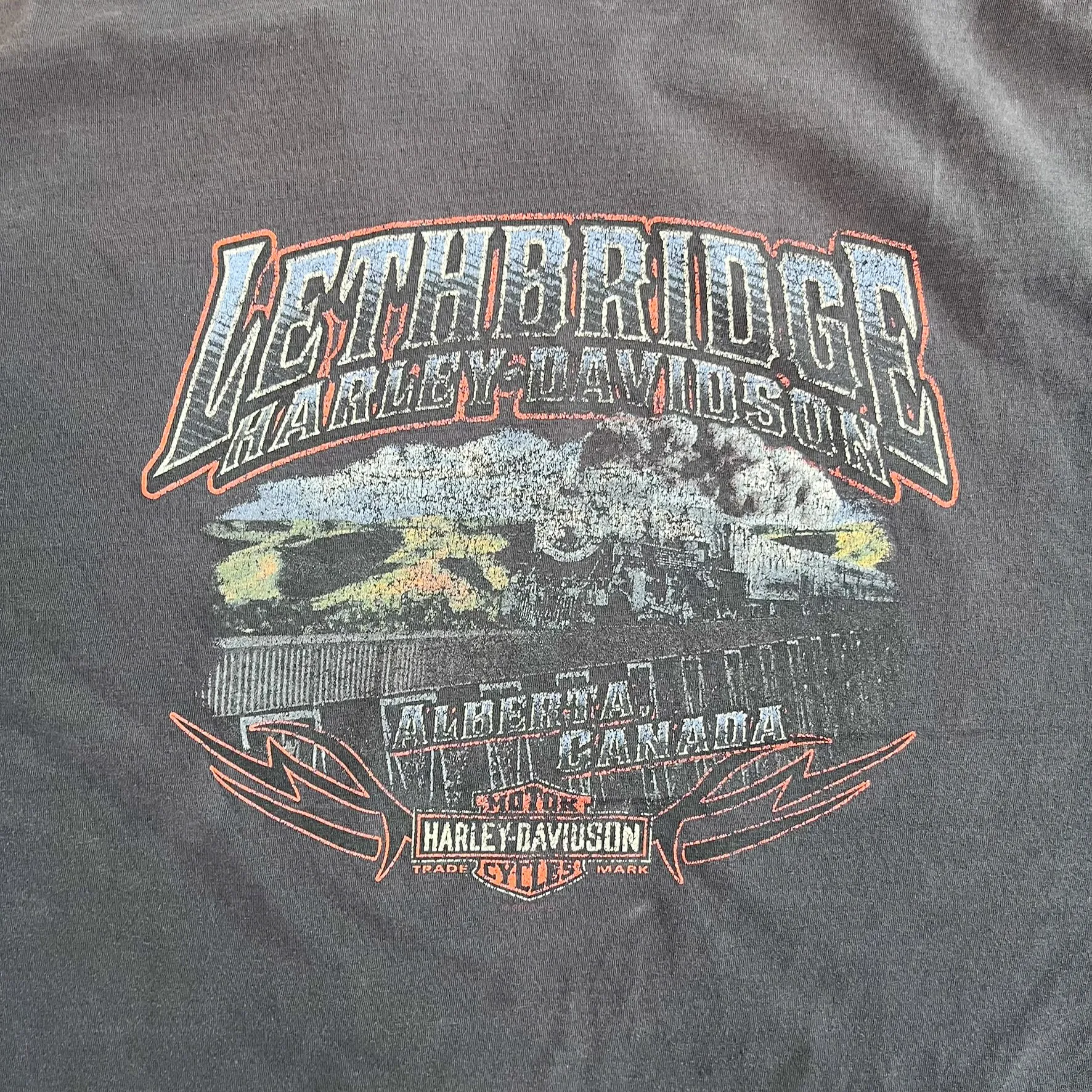 F- Vintage '08 Harley Davidson Lethbridge Alberta Canada Tee sold by HG Vintage product image thumbnail 5