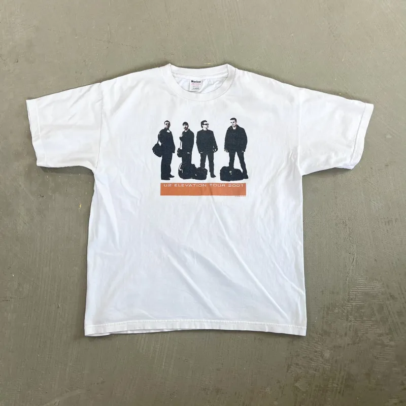 F- Vintage '01 U2 Elevation Tour Picture Tee sold by HG Vintage