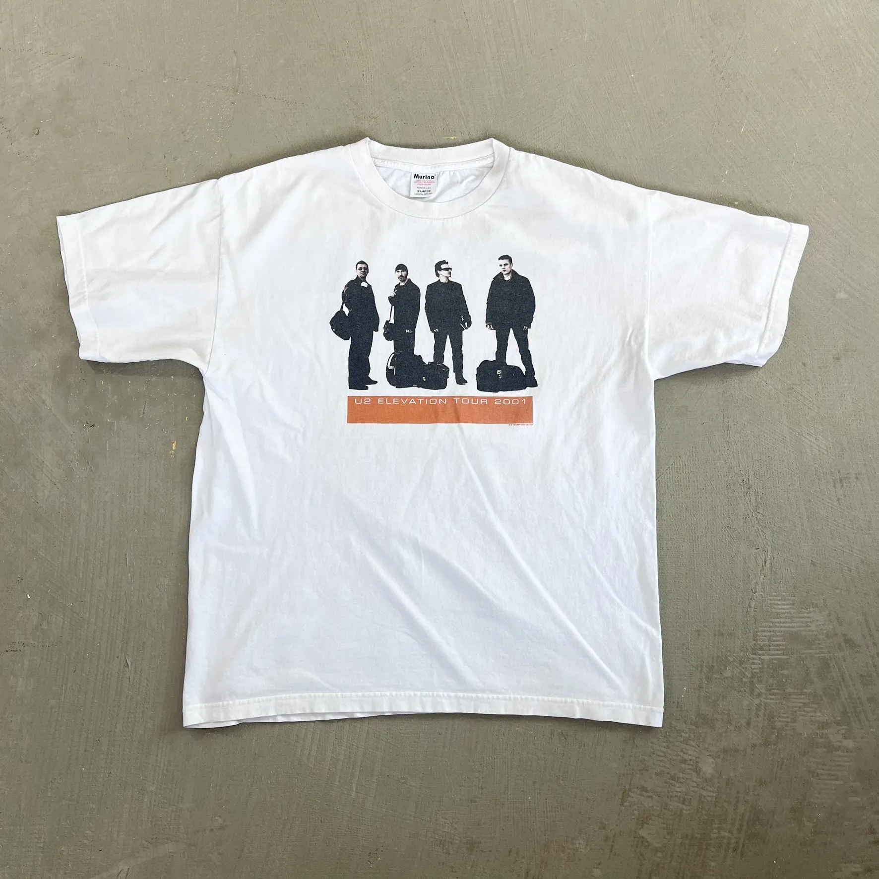 F- Vintage '01 U2 Elevation Tour Picture Tee sold by HG Vintage