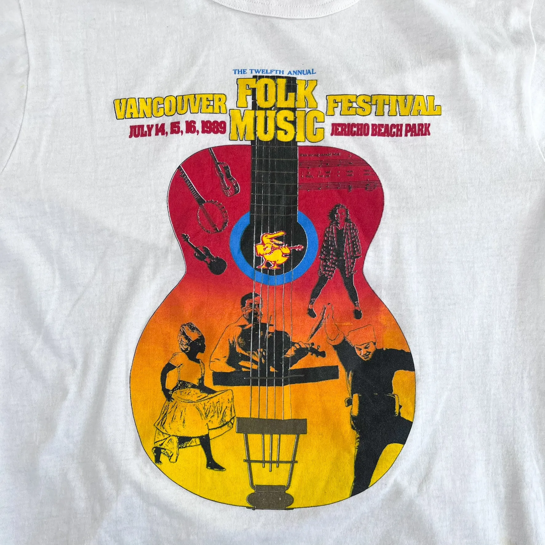 F- Vintage '89 Vancouver Folk Music Festival Graphic Single Stitch Tee sold by HG Vintage product image thumbnail 2