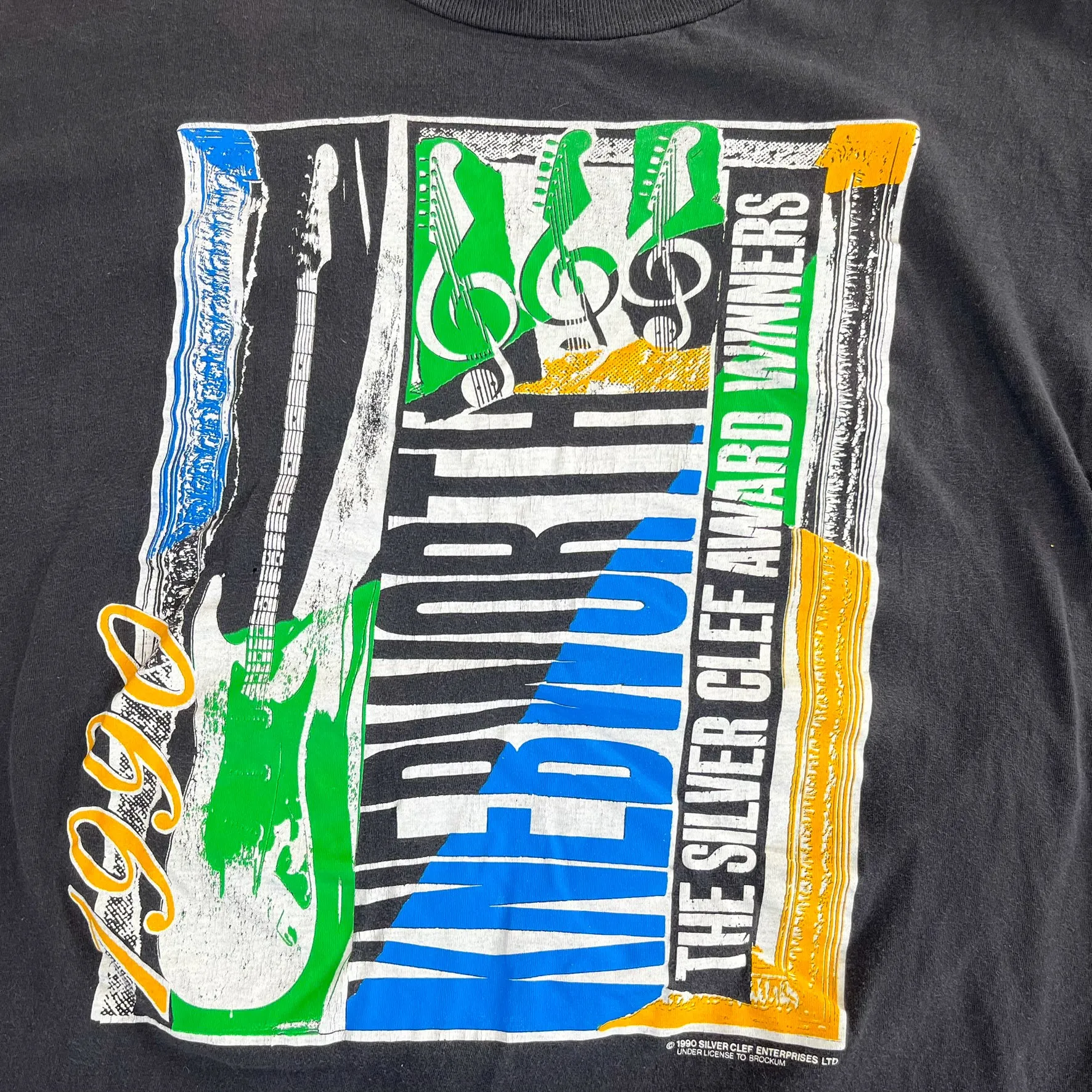 F- Vintage '90 Silver Clef Award Winners UK Graphic Tee sold by HG Vintage product image thumbnail 2