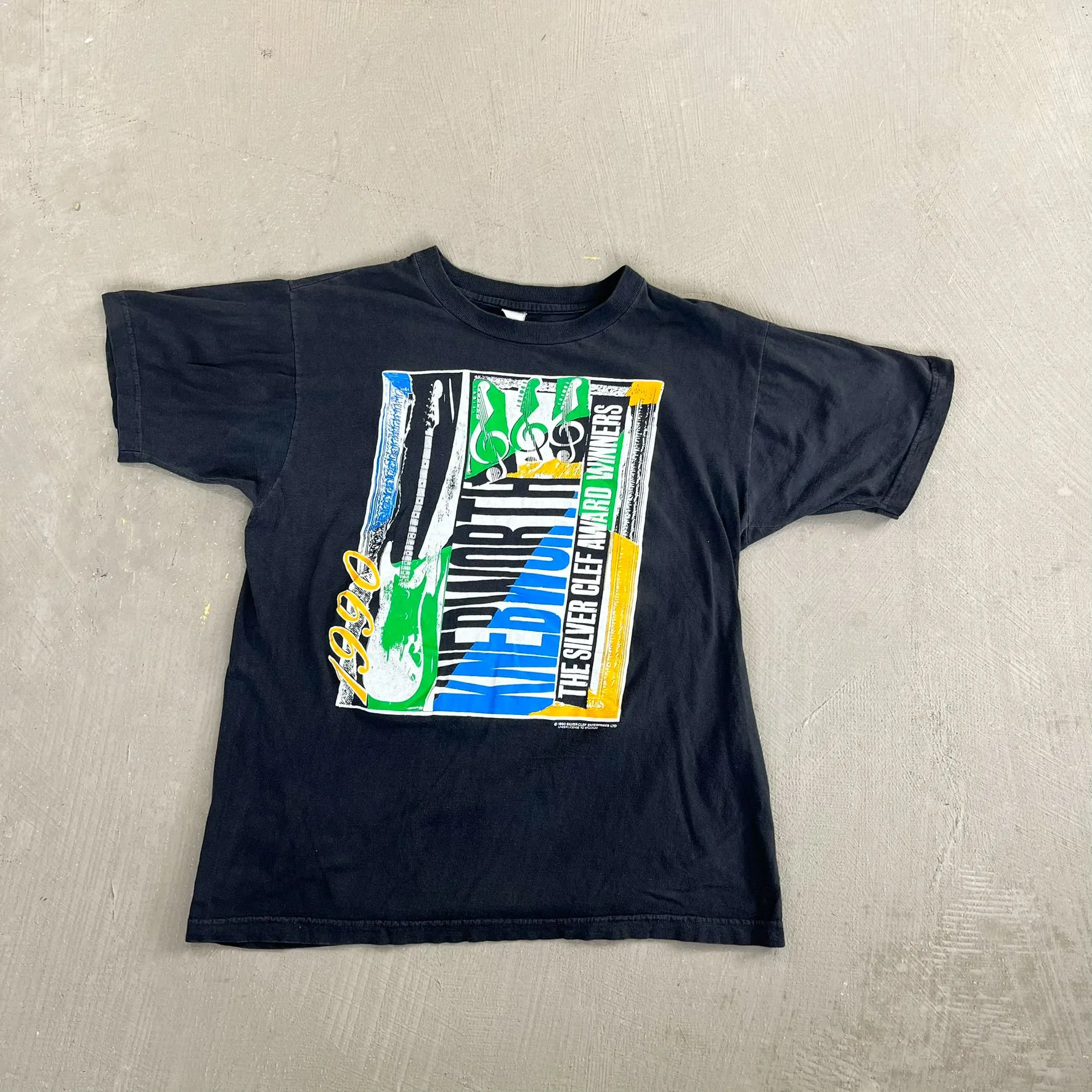 F- Vintage '90 Silver Clef Award Winners UK Graphic Tee sold by HG Vintage