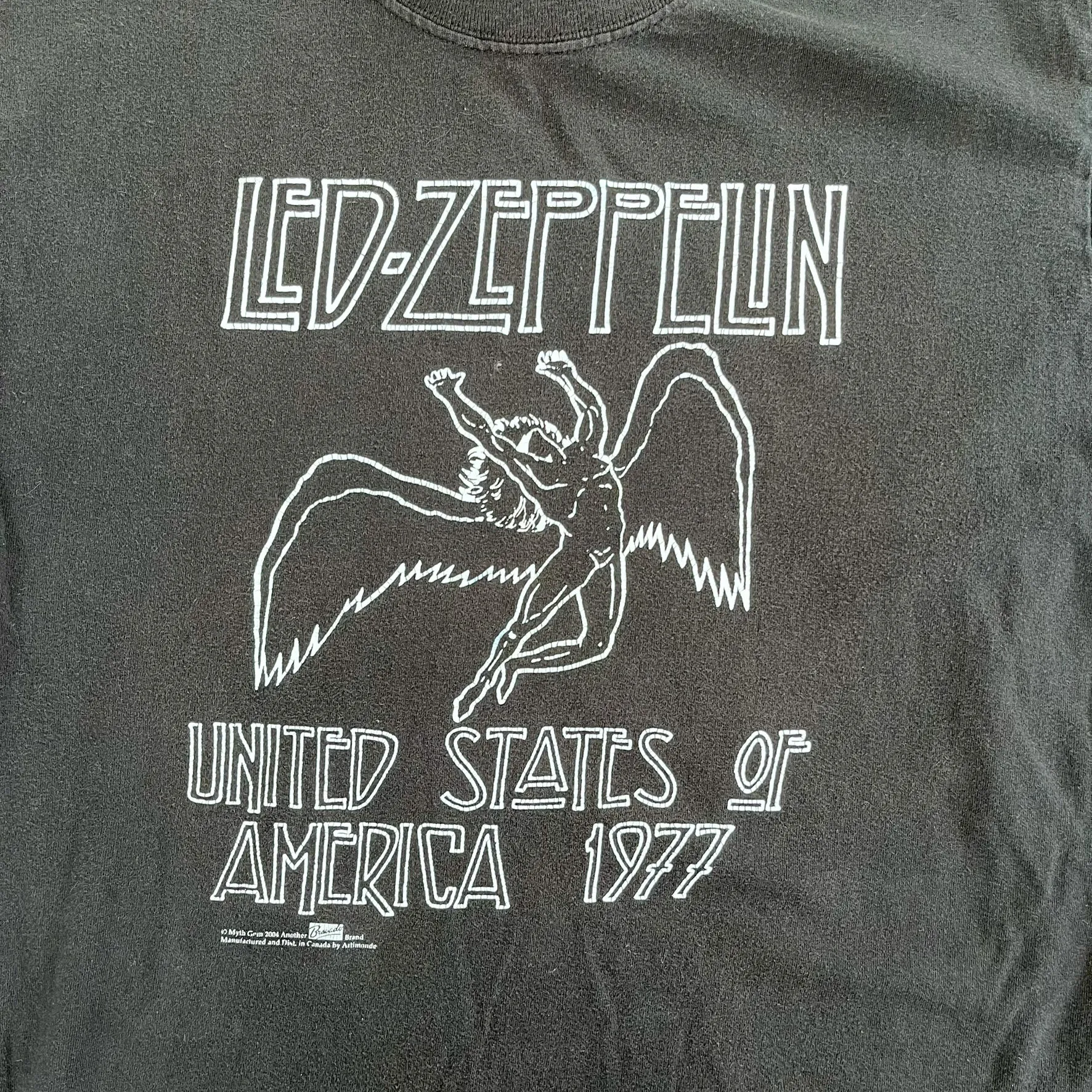 F- Vintage '04 Led Zeppelin Reprint Of Tour Of '77 Graphic Tee sold by HG Vintage product image thumbnail 2