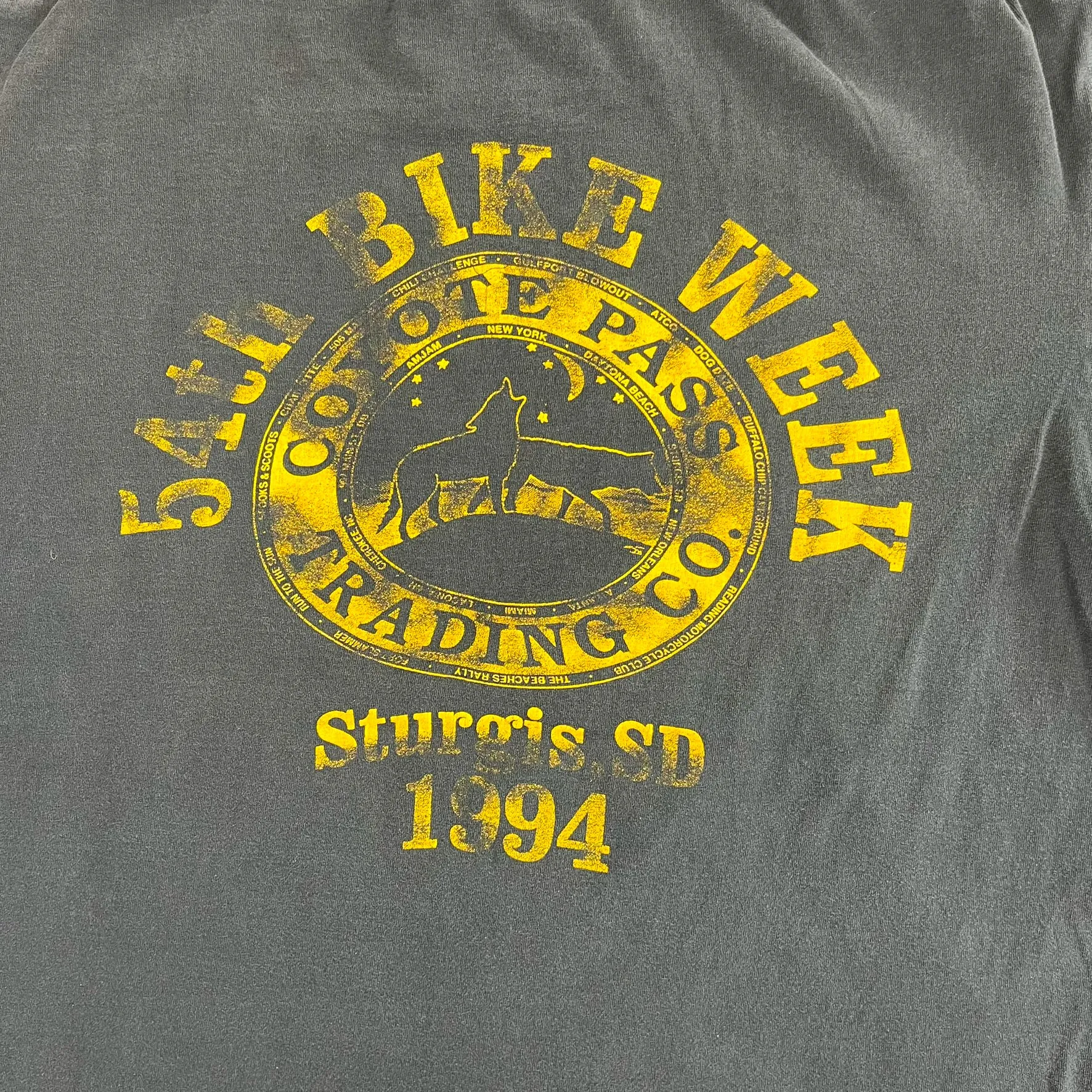 F- Vintage '94 Sturgis Bike Week Official Biker Drinking Shirt Single Stitch Tee sold by HG Vintage product image thumbnail 5