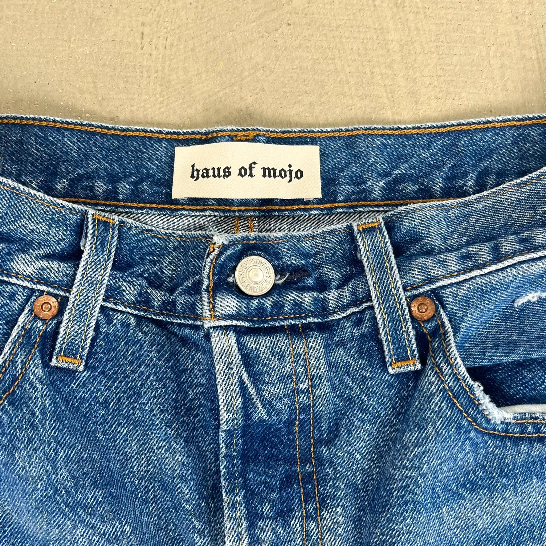 F- HOM Nirvana Levi's 501 Reworked Custom Jeans sold by HG Vintage product image thumbnail 5