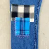 F- HOM Plaid Green/Red Back Pocket Levi's 501 Reworked Custom Jeans sold by HG Vintage