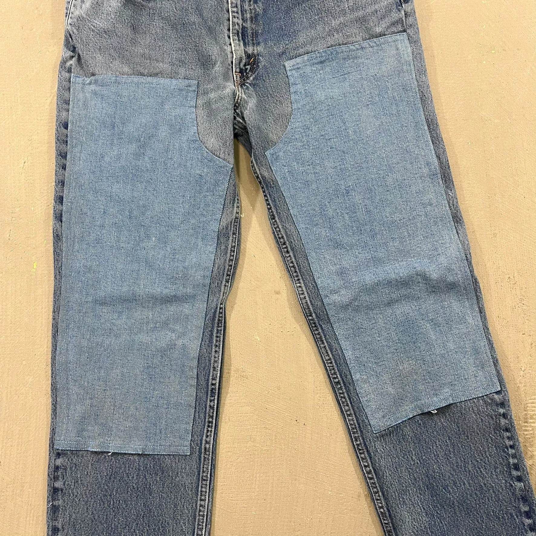 F- HOM Double Knees Levi's 550 Reworked Custom Jeans sold by HG Vintage product image thumbnail 3