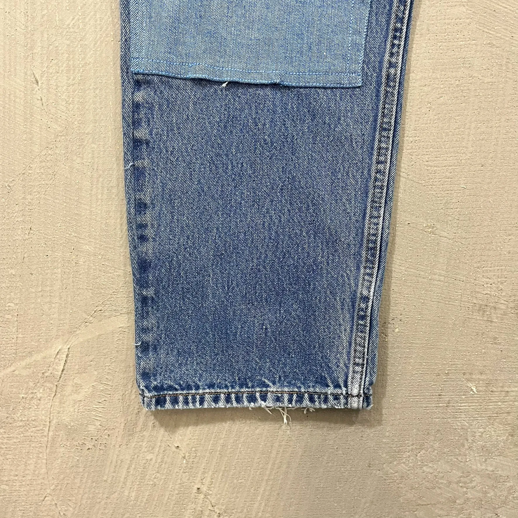 F- HOM Double Knees Levi's 550 Reworked Custom Jeans sold by HG Vintage product image thumbnail 4