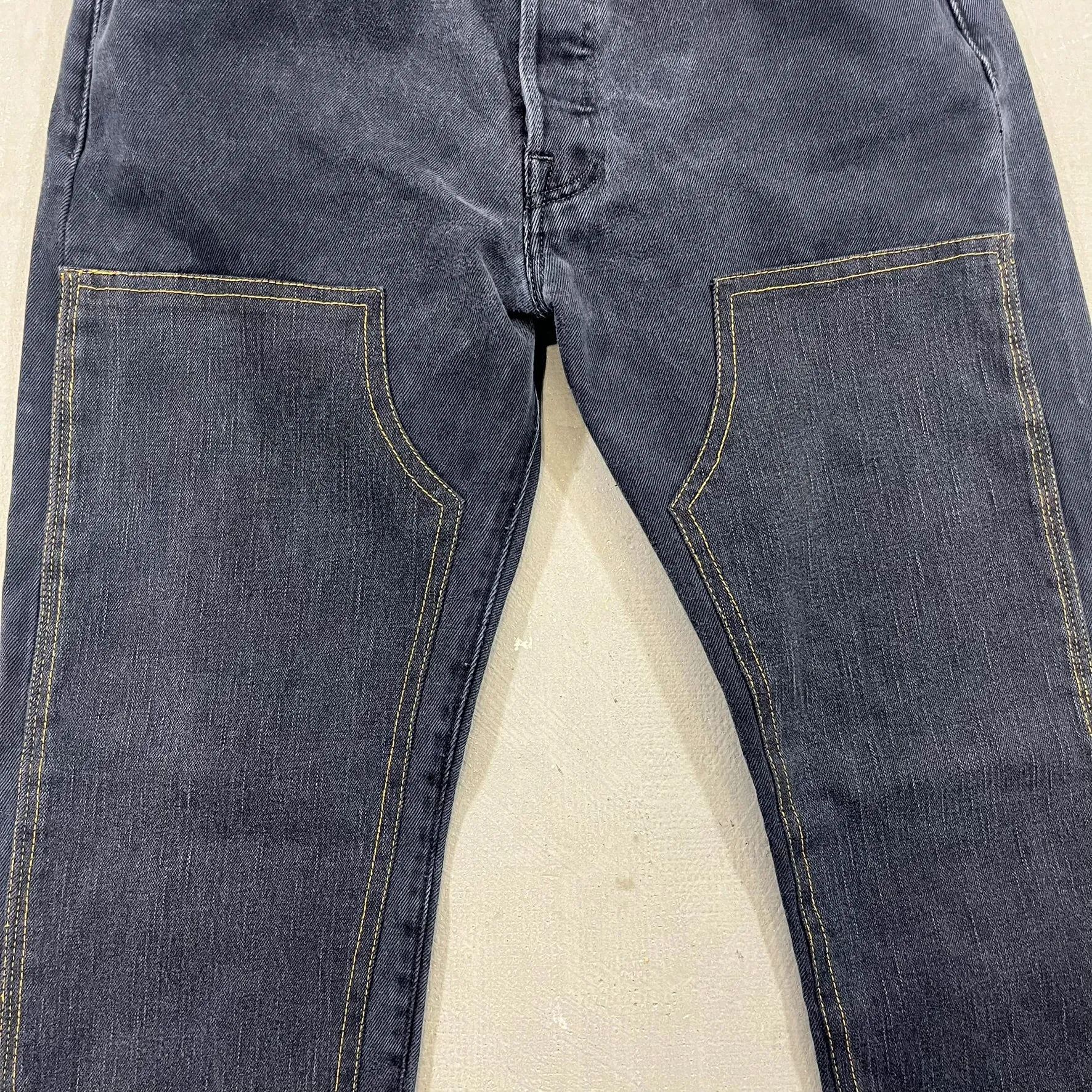 F- HOM Double Knees Levi's 501 Reworked Custom Jeans sold by HG Vintage product image thumbnail 4