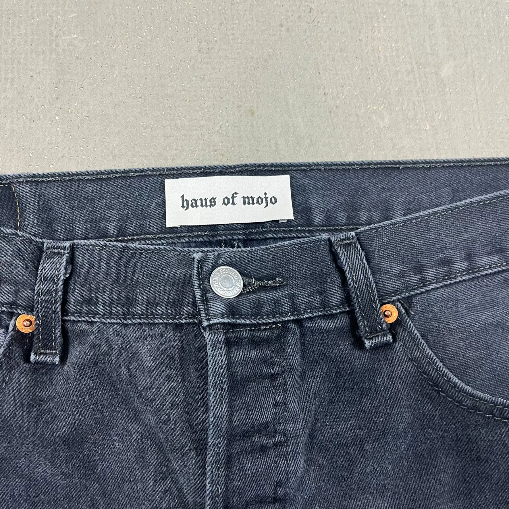 F- HOM Double Knees Levi's 501 Reworked Custom Jeans sold by HG Vintage product image thumbnail 3