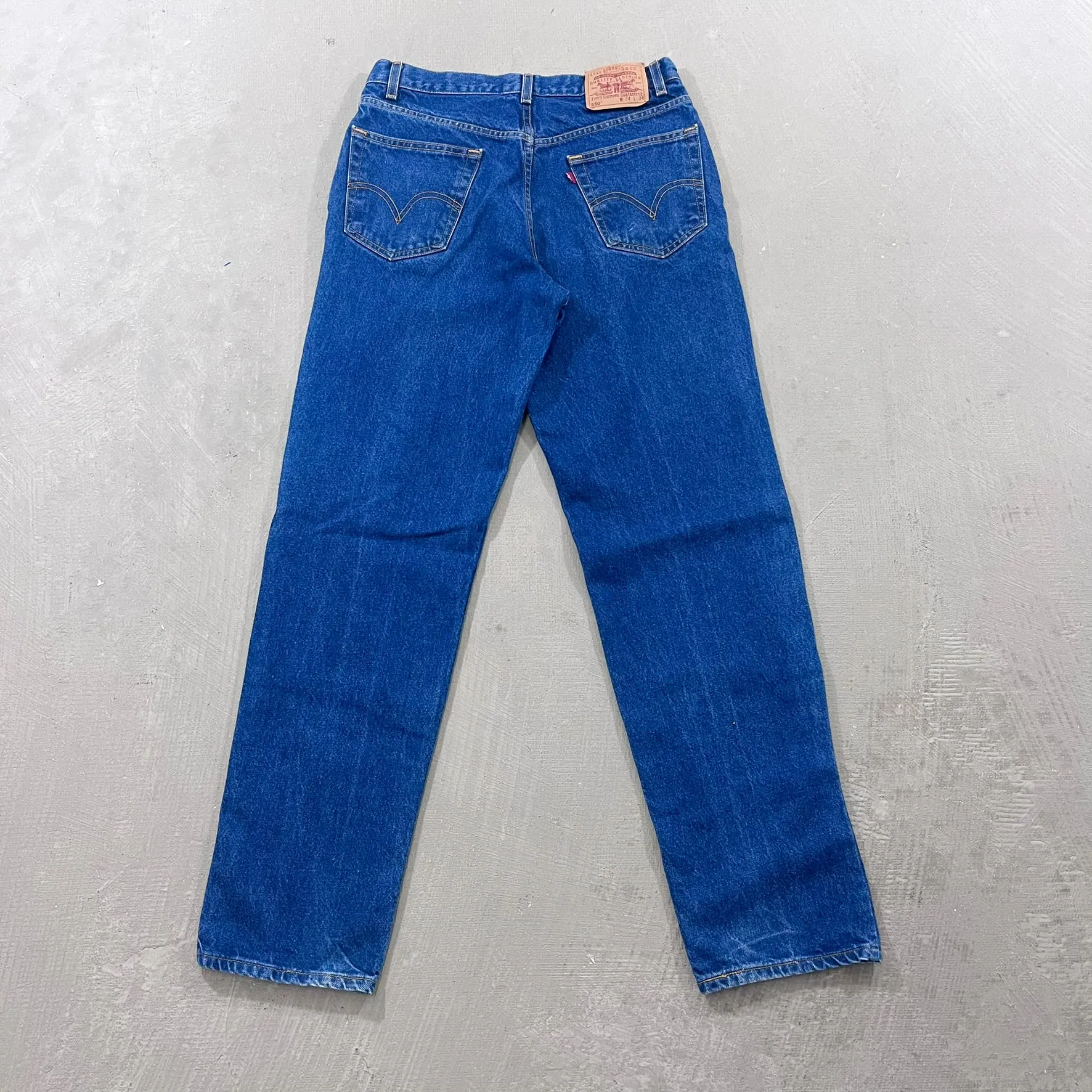 F- HOM Double Knees Levi's 550 Reworked Custom Jeans sold by HG Vintage product image thumbnail 5