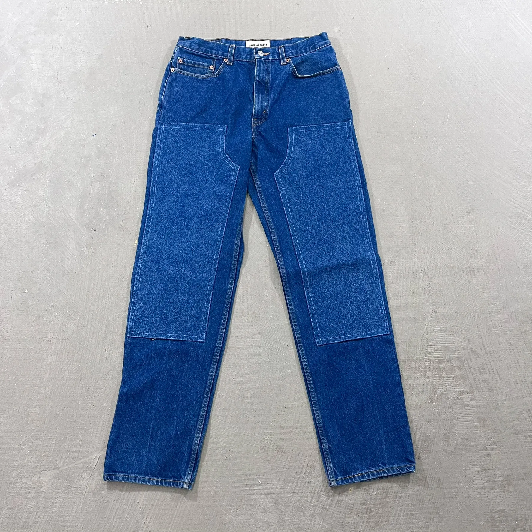 F- HOM Double Knees Levi's 550 Reworked Custom Jeans sold by HG Vintage