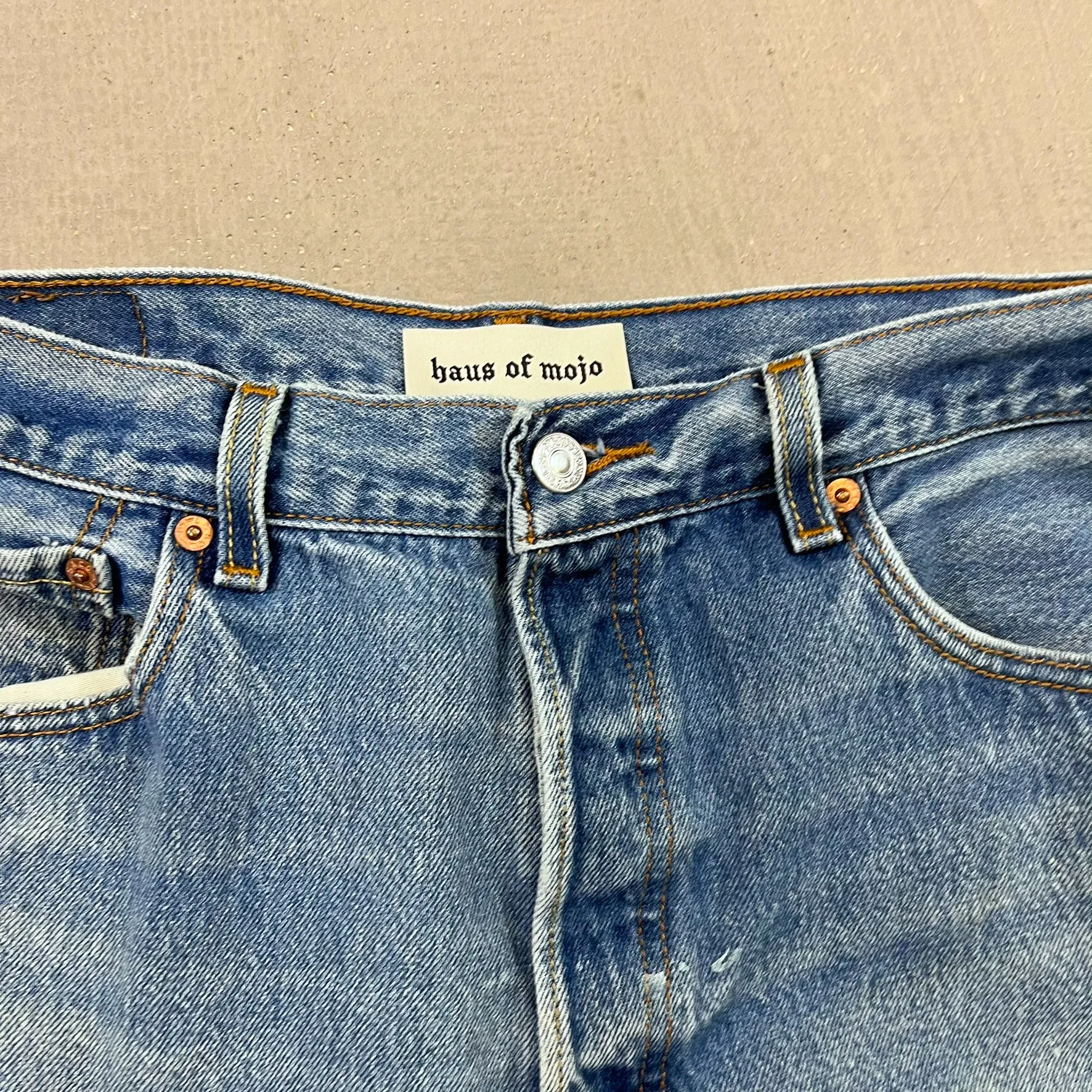 F- HOM Double Knees Levi's 501 XX Reworked Custom Jeans sold by HG Vintage product image thumbnail 4