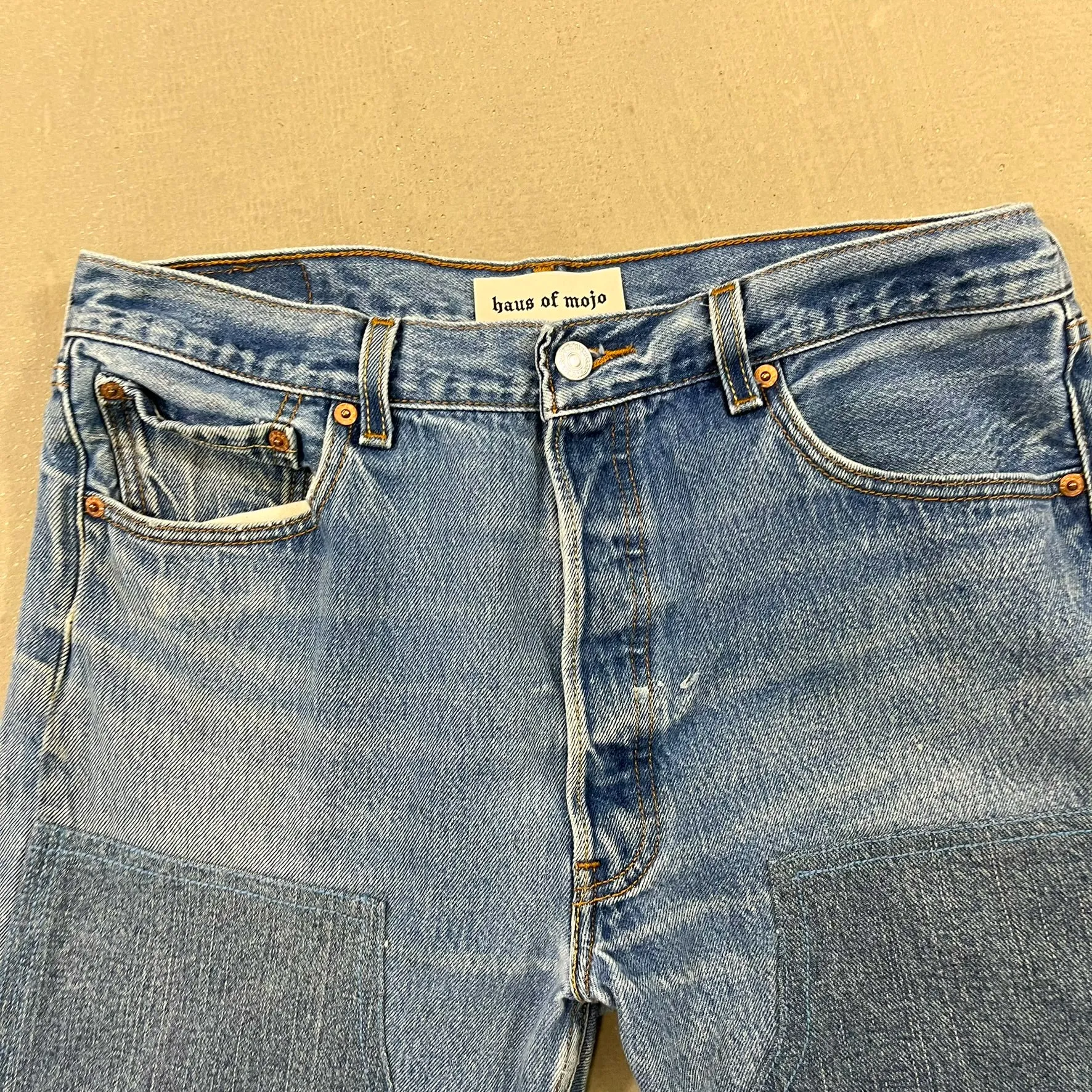 F- HOM Double Knees Levi's 501 XX Reworked Custom Jeans sold by HG Vintage product image thumbnail 2