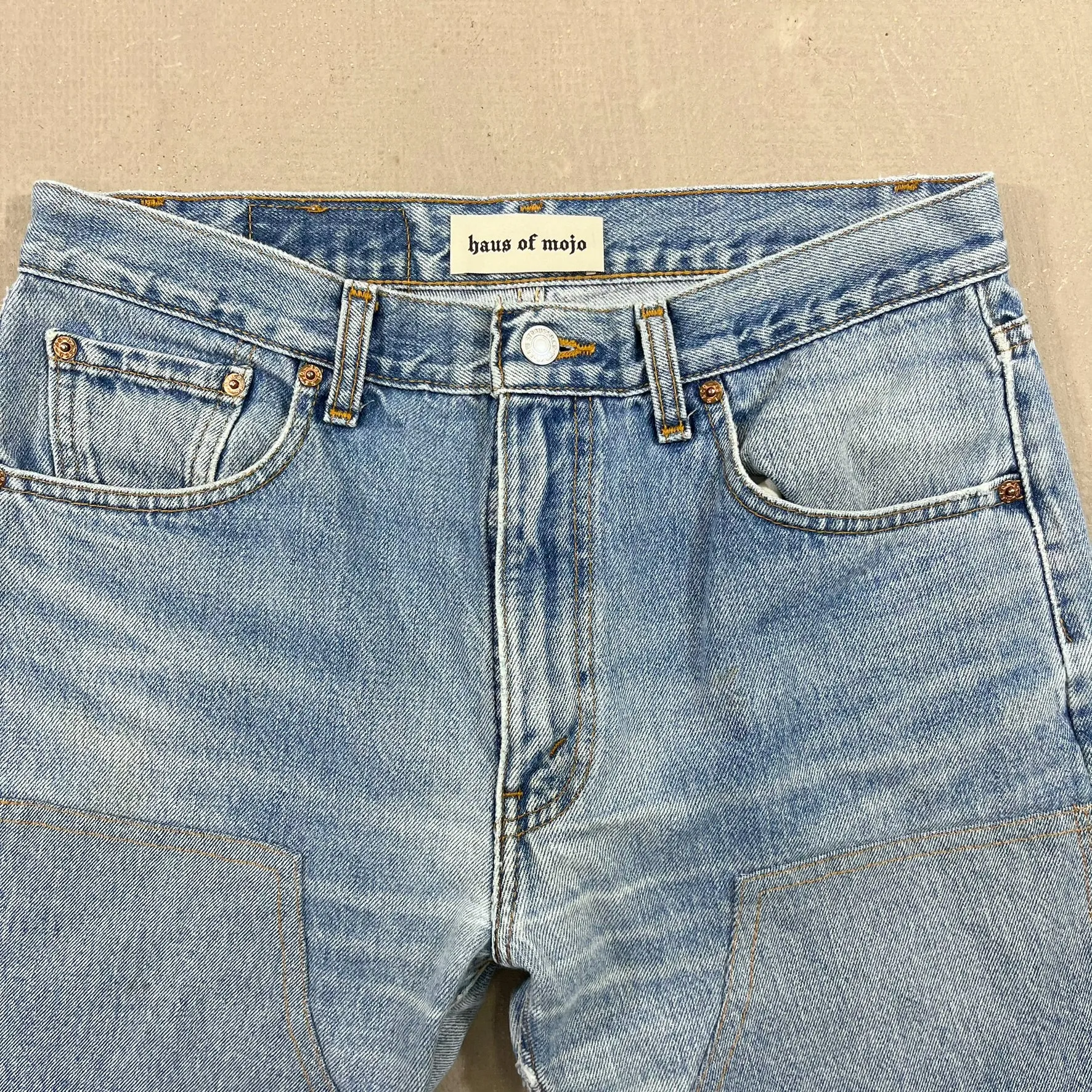 F- HOM Double Knees Levi's 510 Reworked Custom Jeans sold by HG Vintage product image thumbnail 2