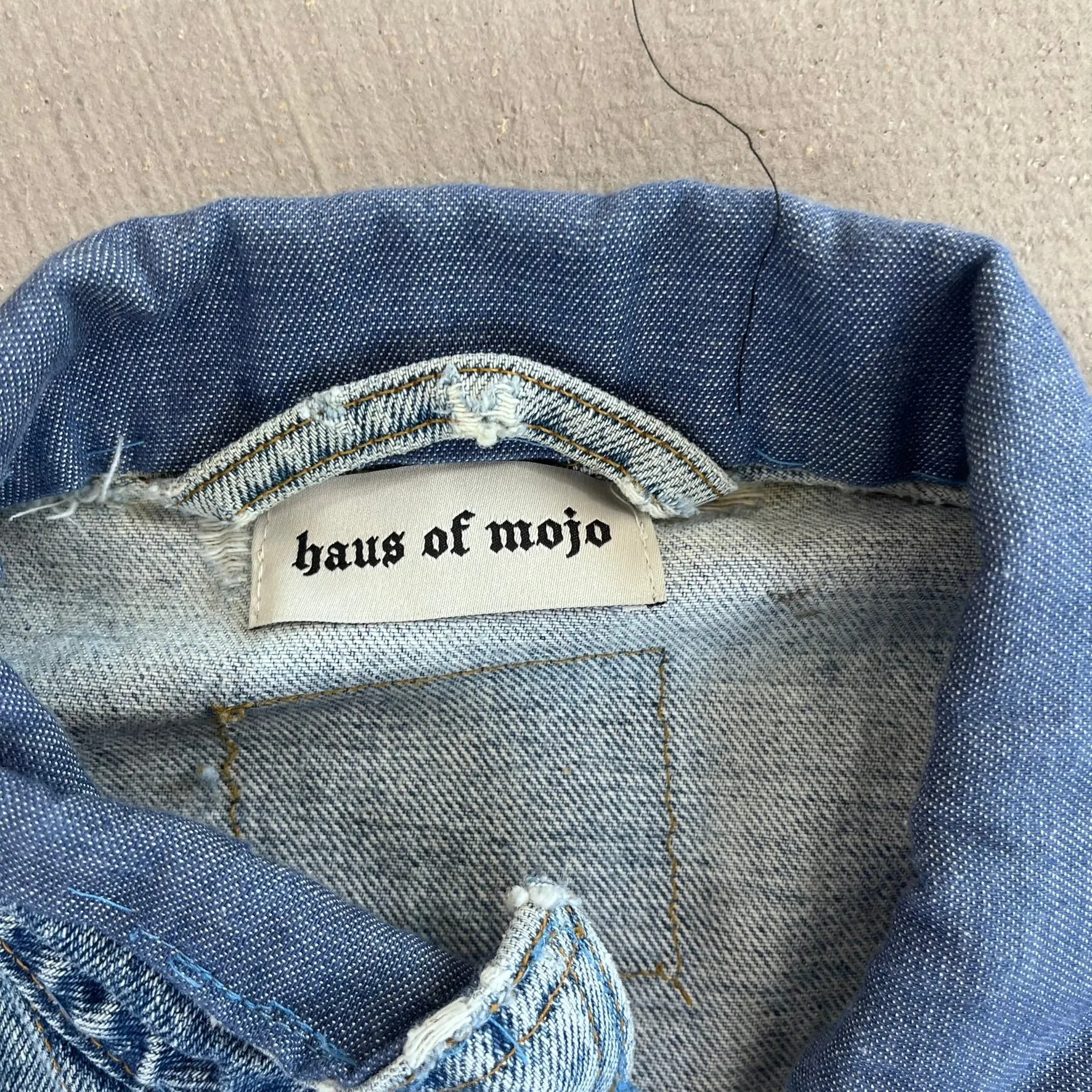 F- HOM Kiss Gene Simmons Reworked Custom Denim Jackets sold by HG Vintage product image thumbnail 3