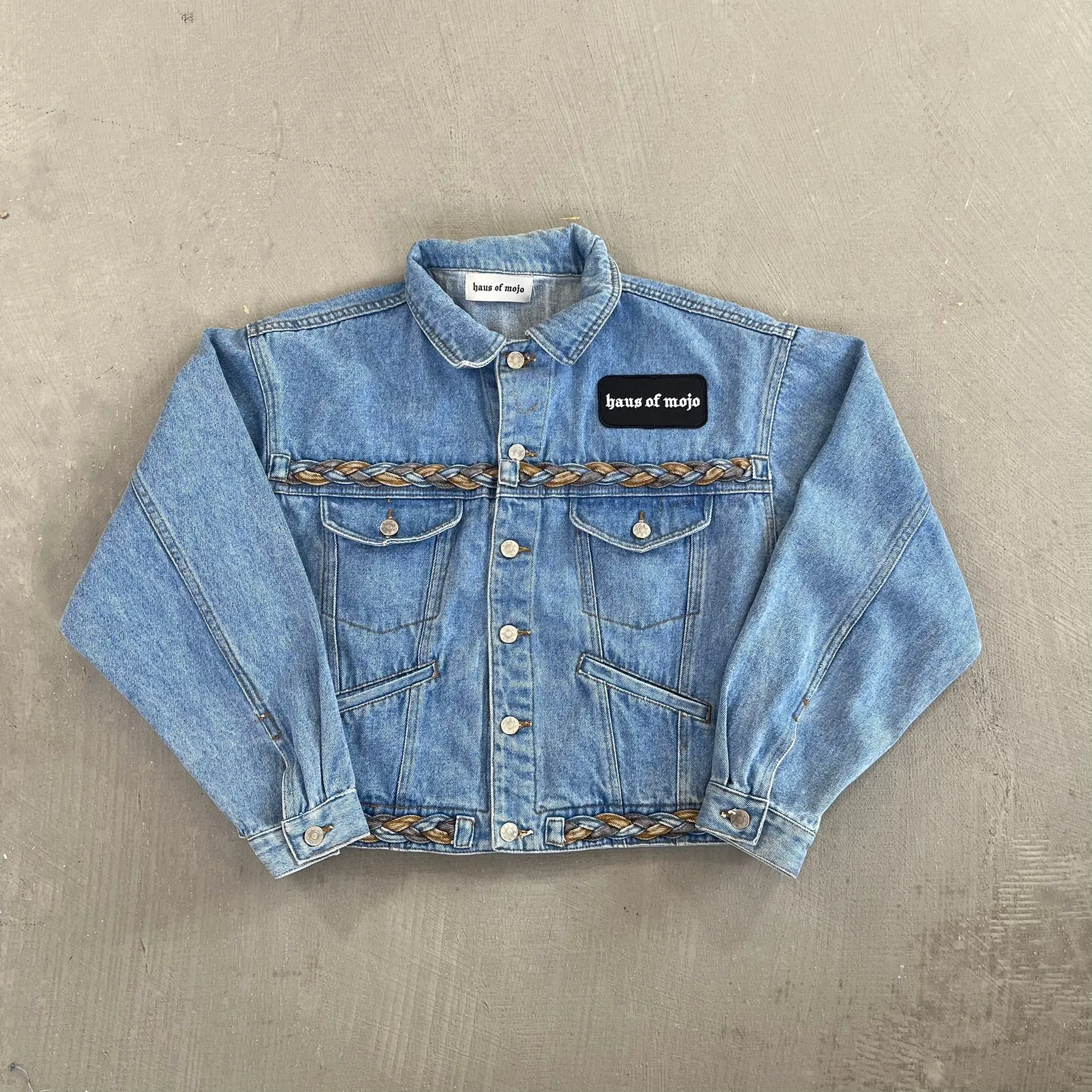 F- HOM Bob Marley Reworked Custom Denim Jackets sold by HG Vintage